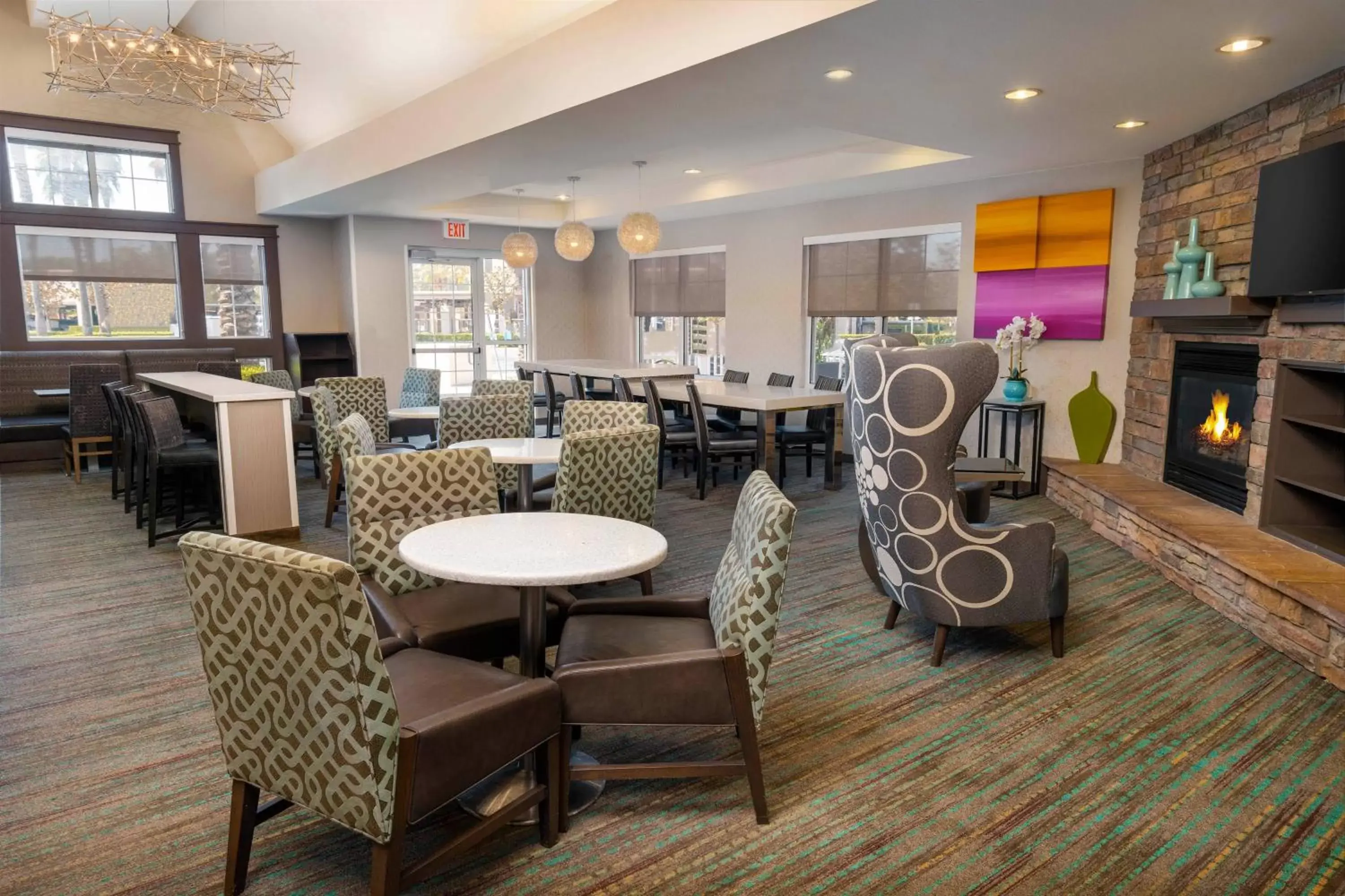 Lobby or reception, Restaurant/Places to Eat in Residence Inn by Marriott Corona Riverside