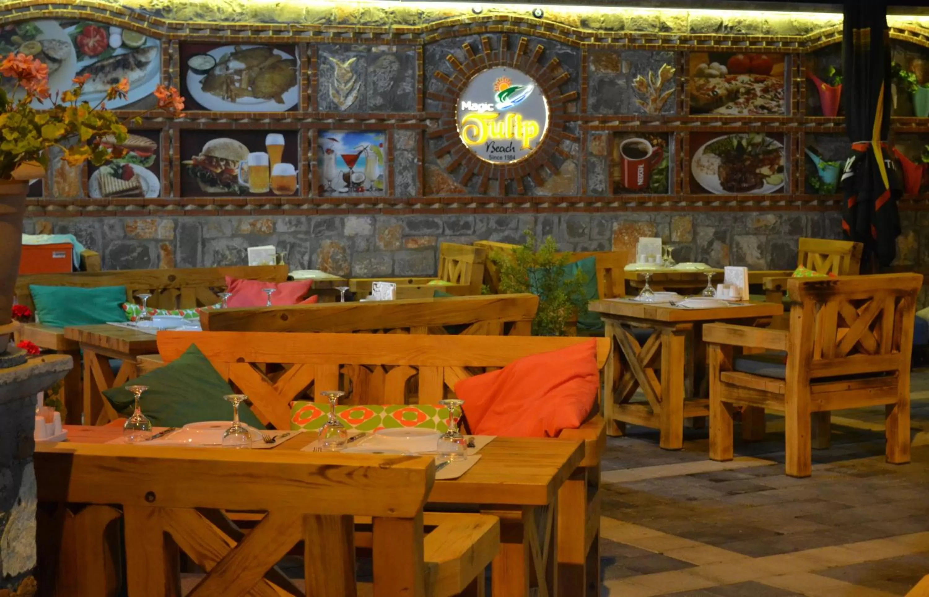 Dinner in Magic Tulip Beach Hotel