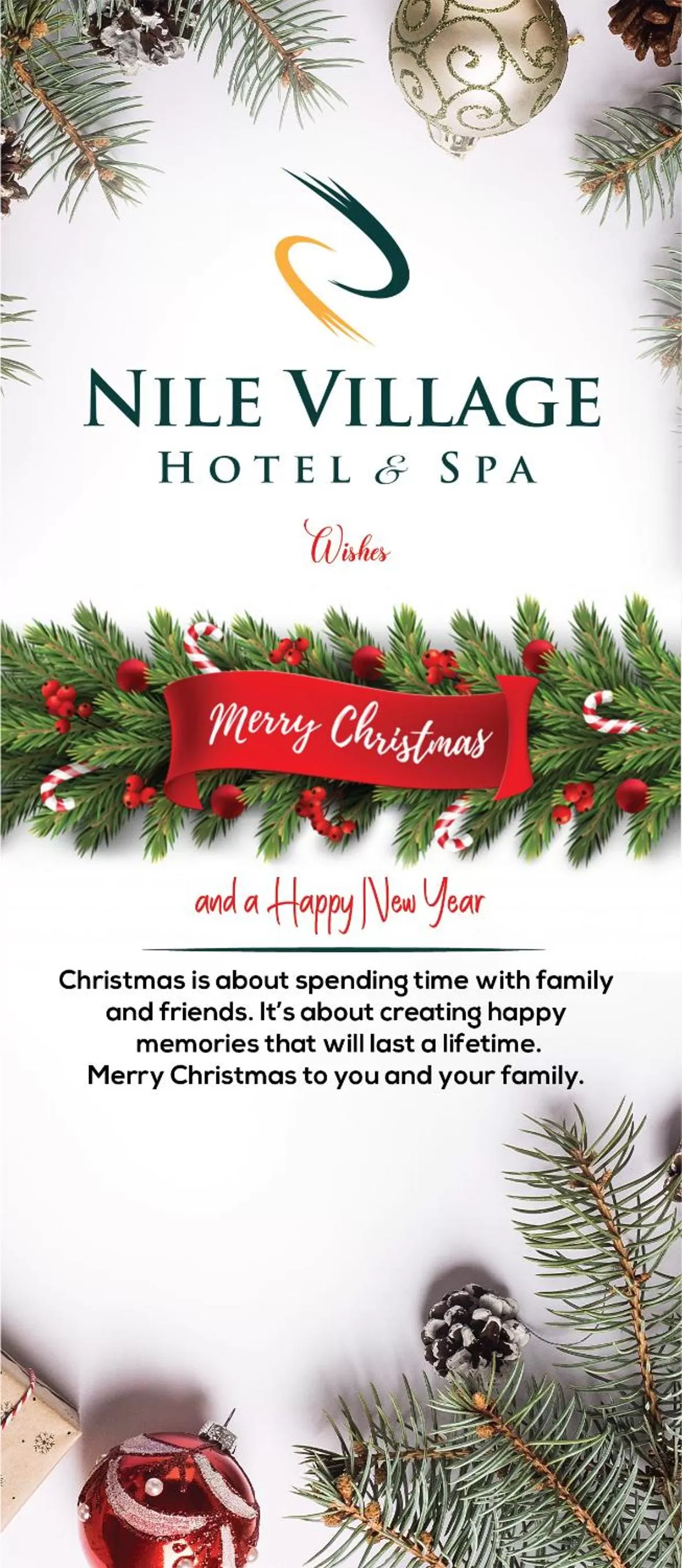 Text overlay in Nile Village Hotel & Spa