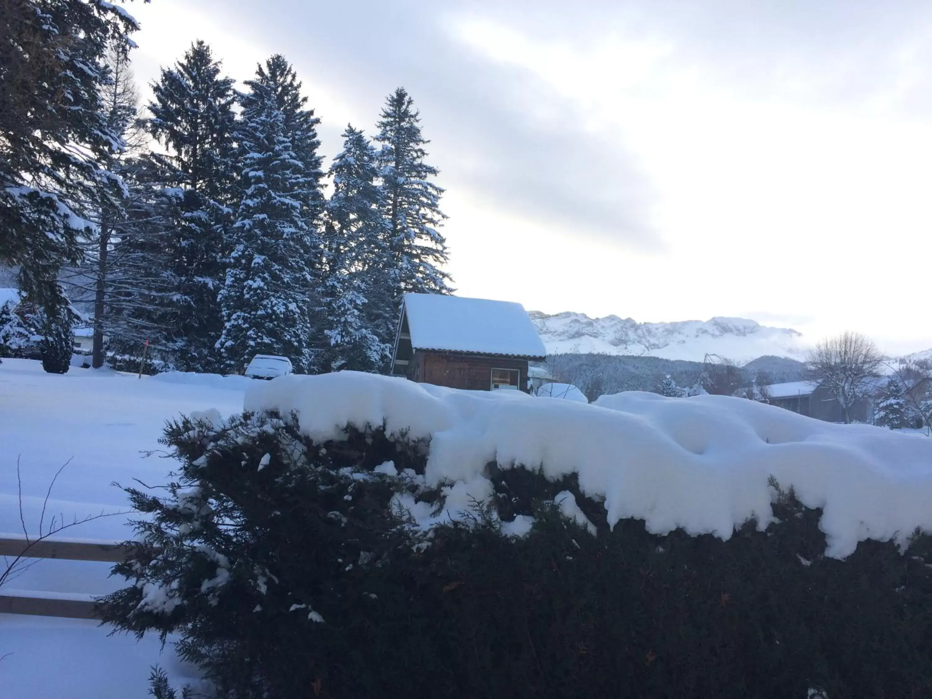 View (from property/room), Winter in Hôtel Le Dauphin