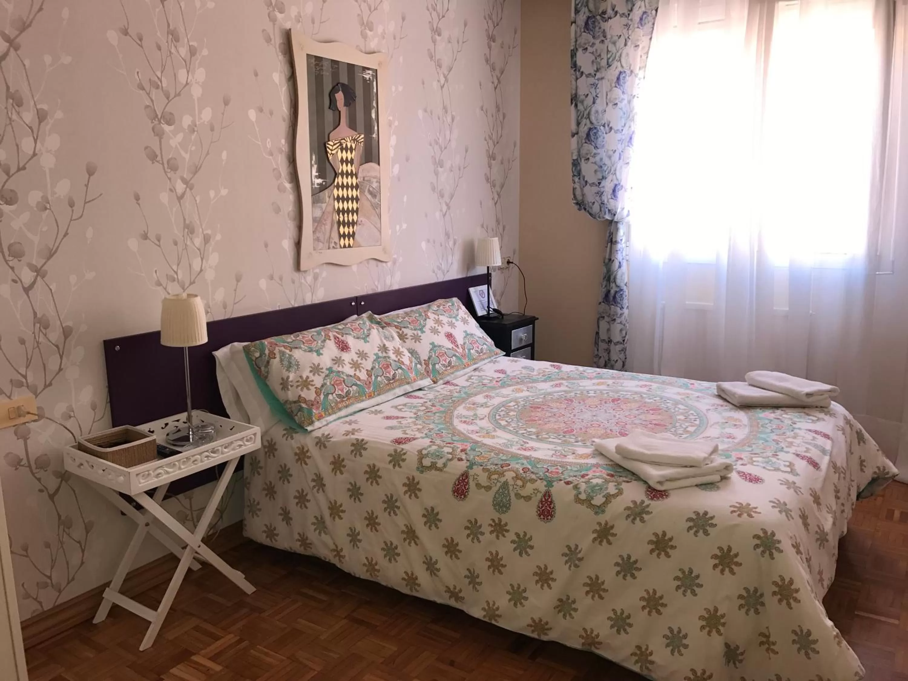 Bed in Alojamientos Iruña