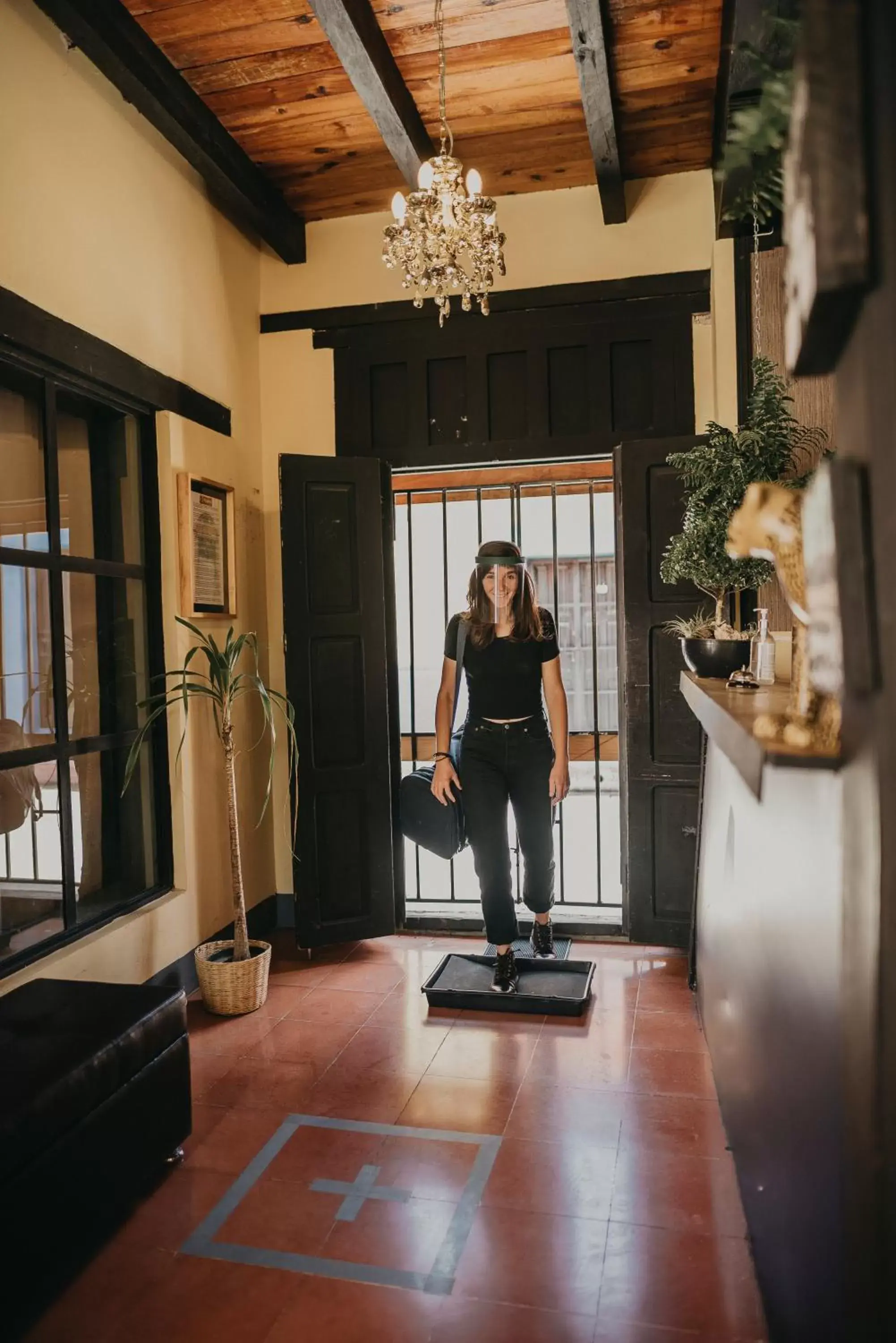 Lobby or reception in El Naranjo Hotel Finca Urbana