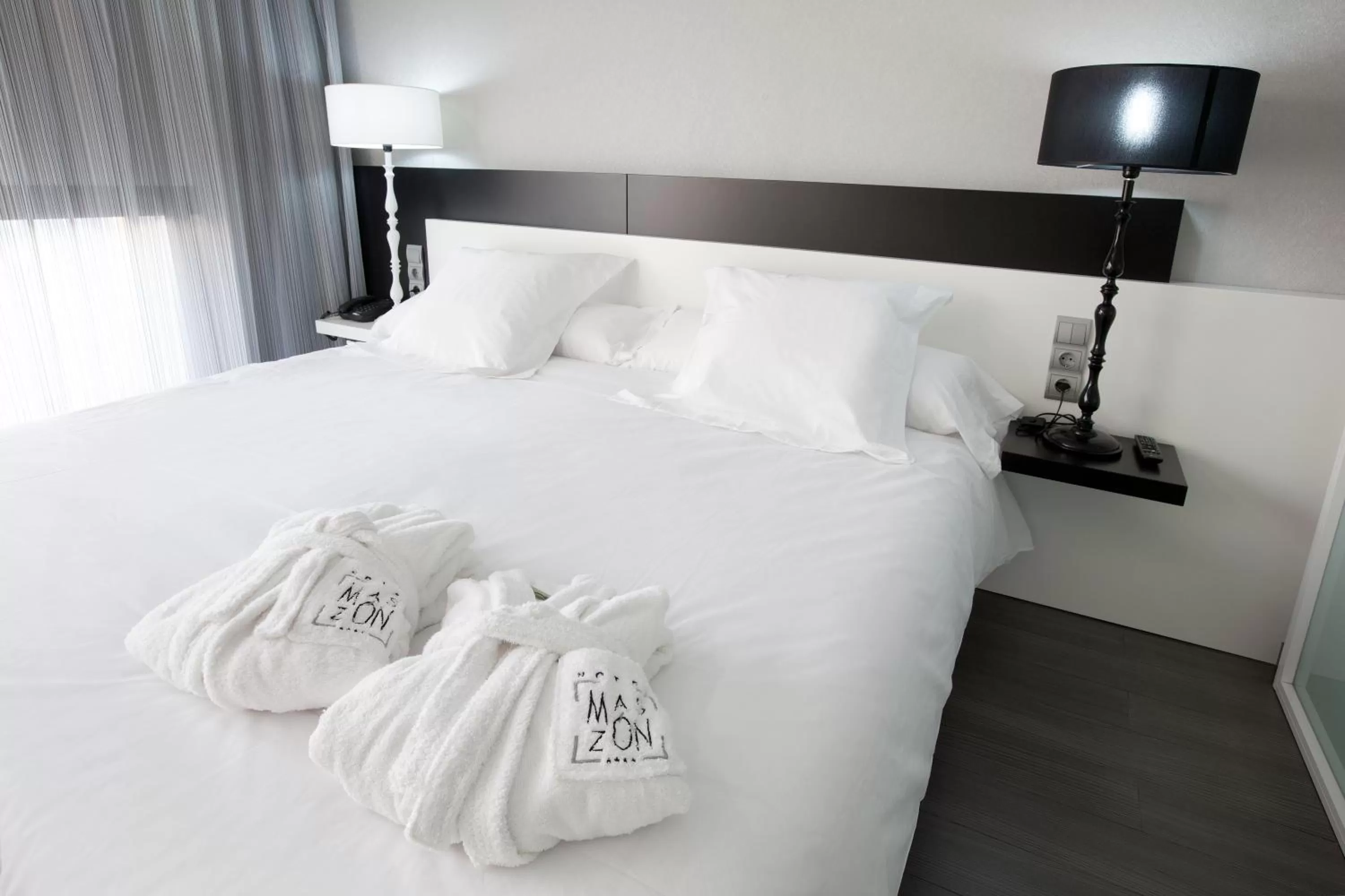 Bed in Hotel MasMonzon