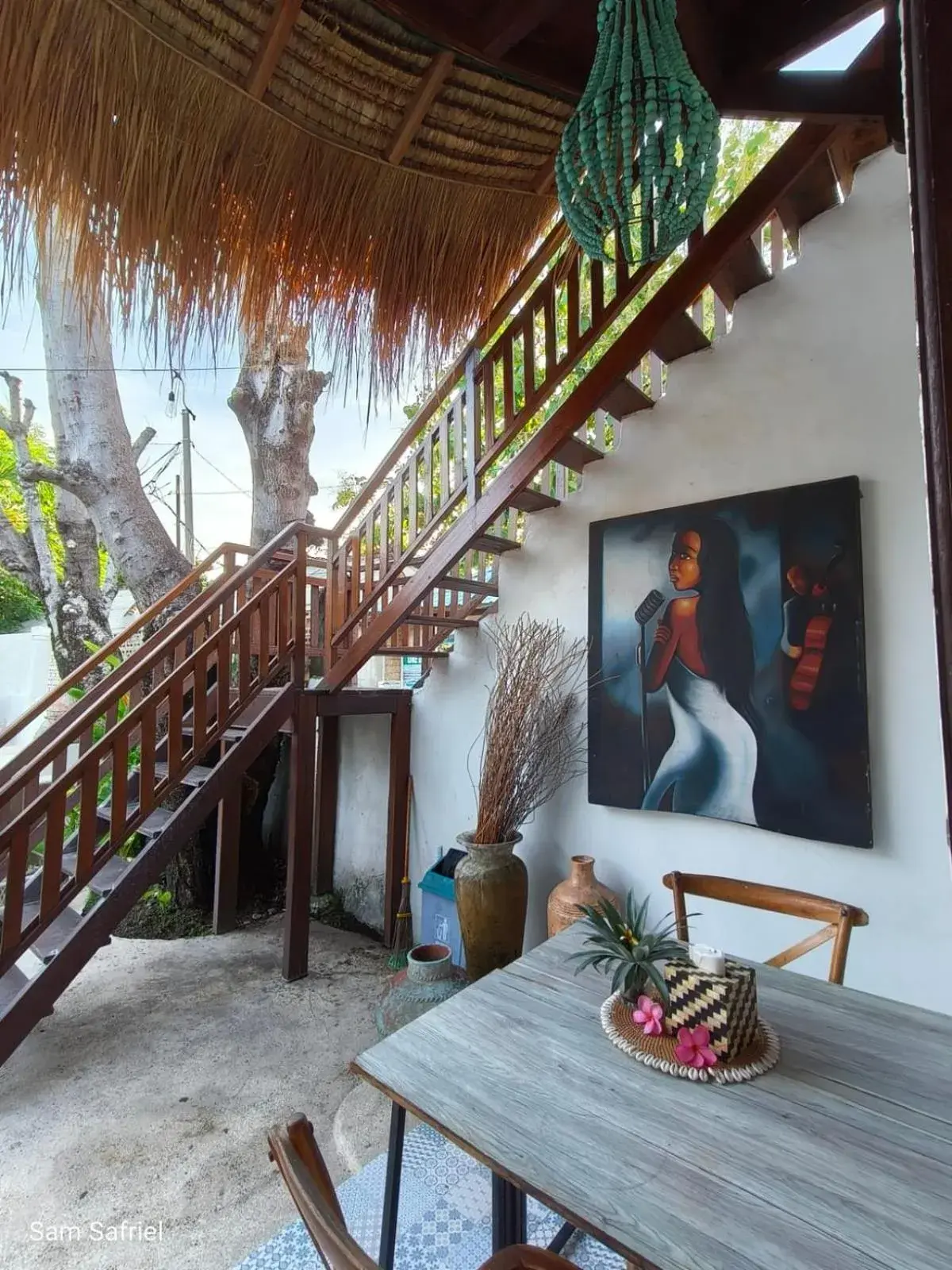 Patio in Gili Breeze Tropical Bungalows