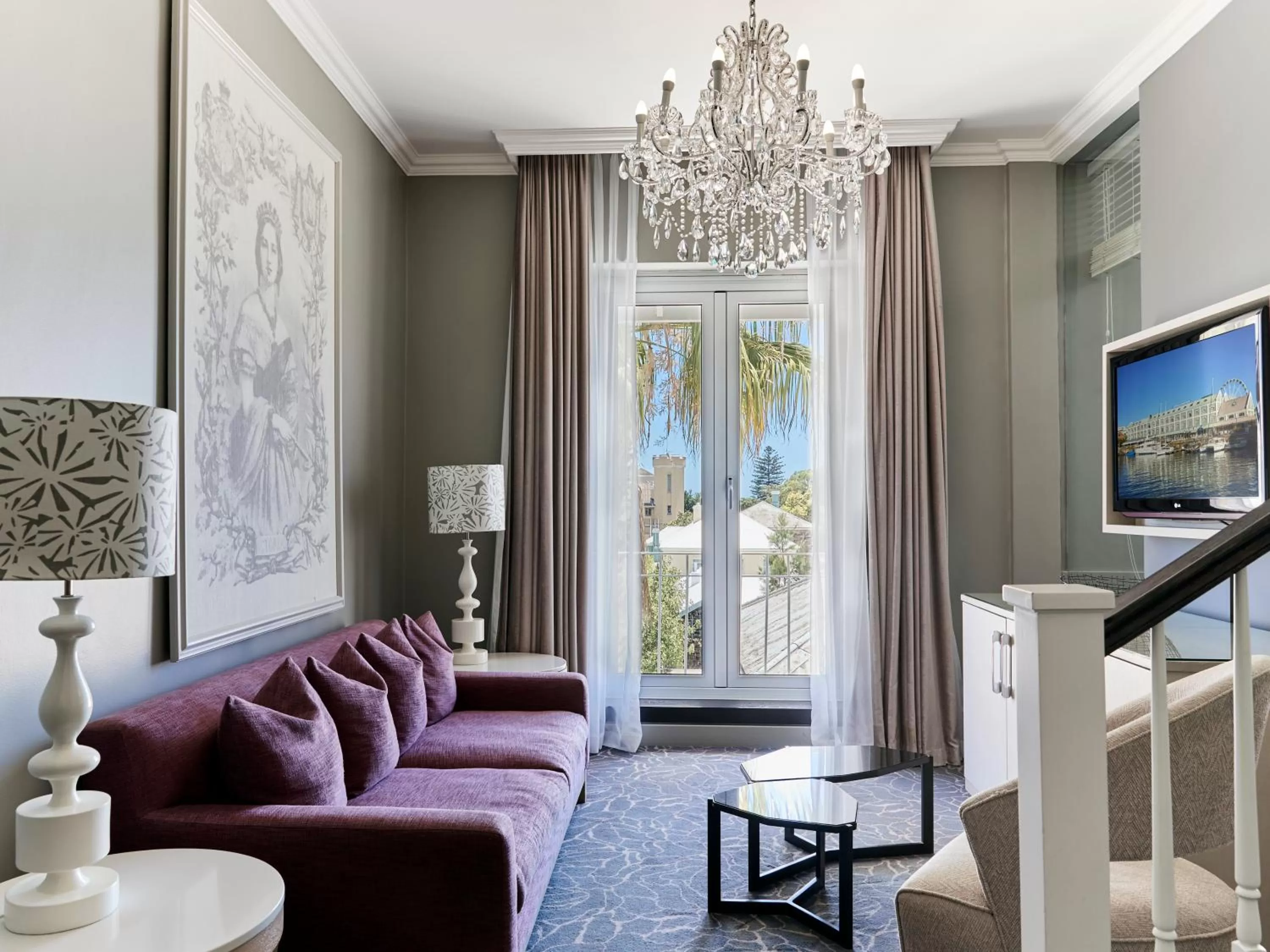 Seating area in Queen Victoria Hotel by NEWMARK