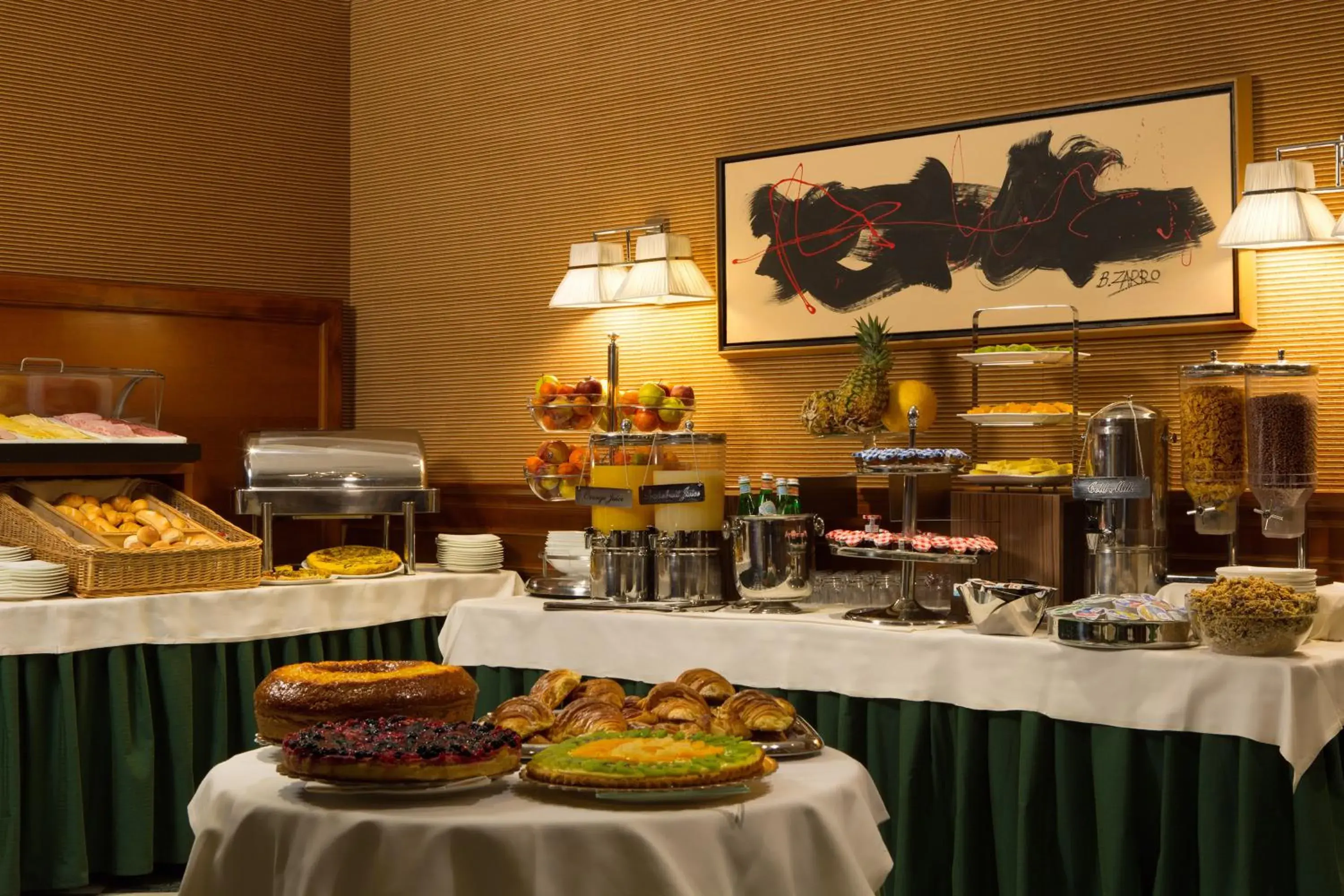 Buffet breakfast, Food in Hotel Mascagni