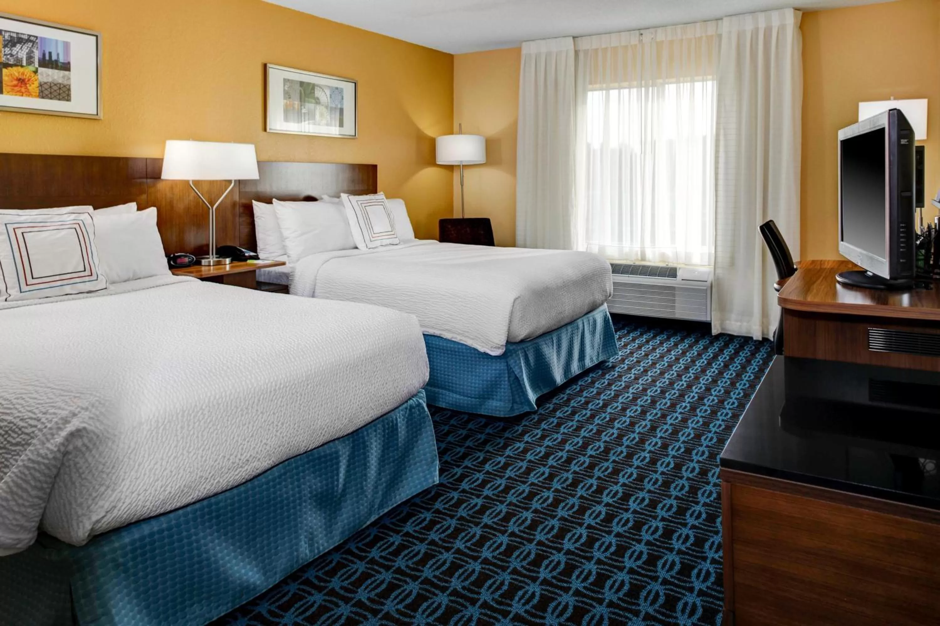 Double Room with Two Double Beds in Fairfield Inn and Suites by Marriott Atlanta Suwanee