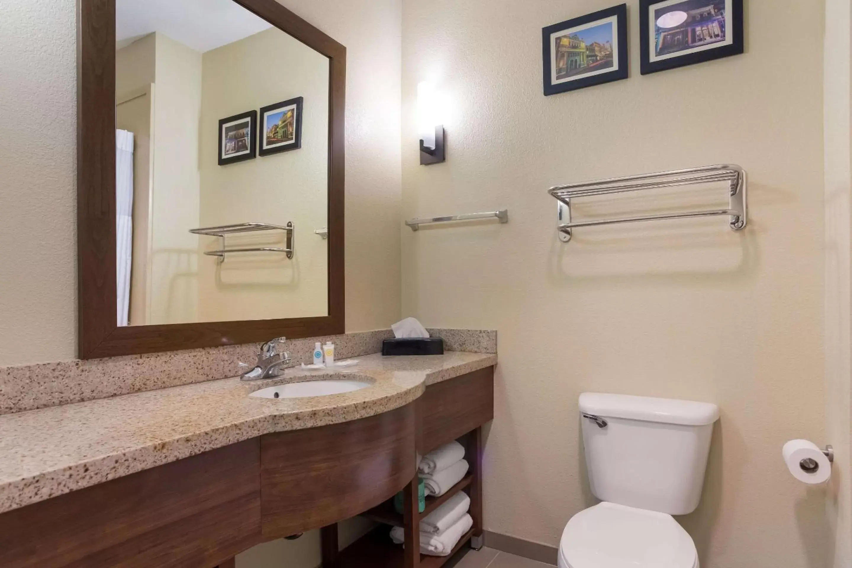 Bedroom, Bathroom in Comfort Suites North Mobile