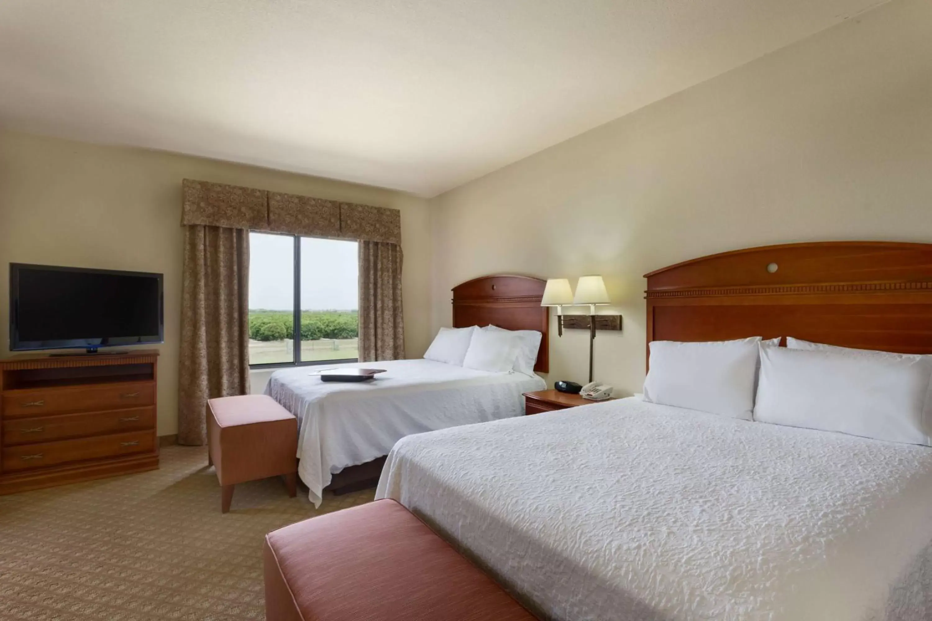 Bed in Hampton Inn & Suites Pharr