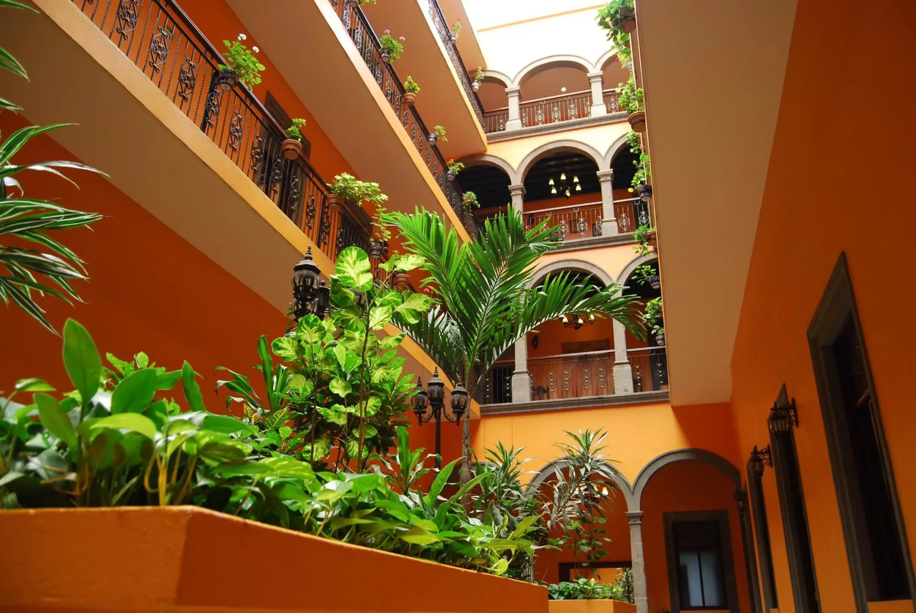 Patio, Property Building in Hotel Morales Historical & Colonial Downtown Core