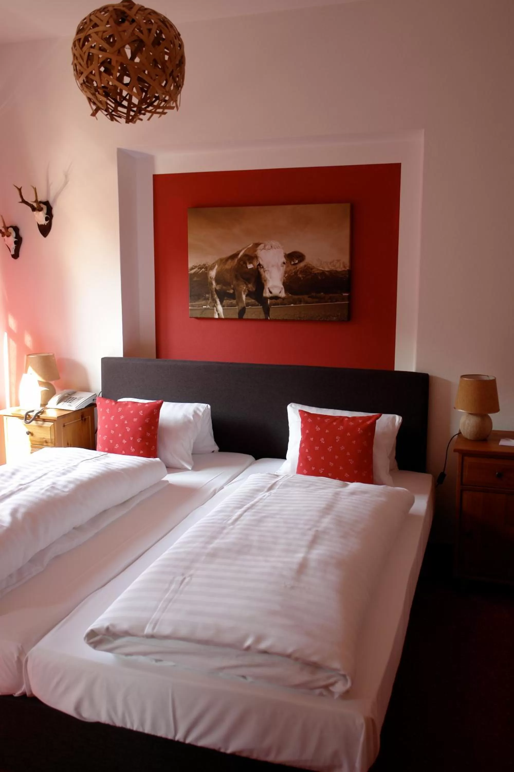 Bed in Hotel Gamshof