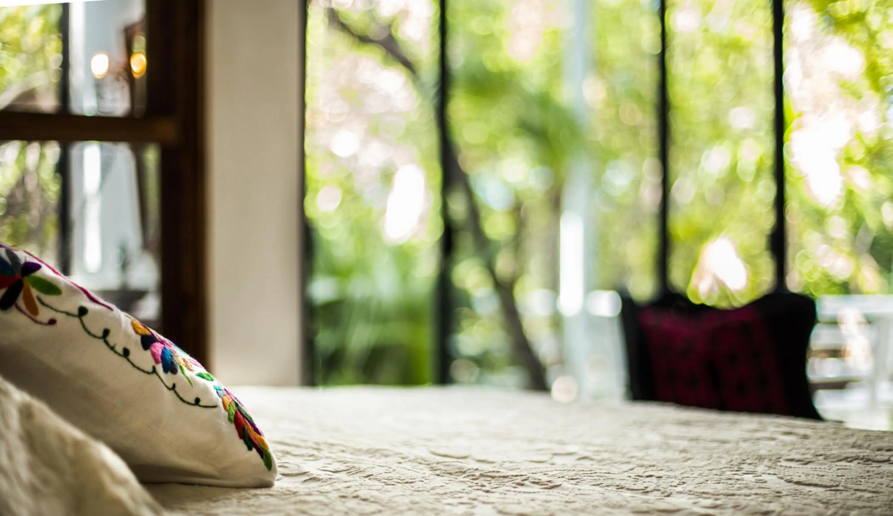 Bed in Casa Ambar Hotel & Boutique Tulum