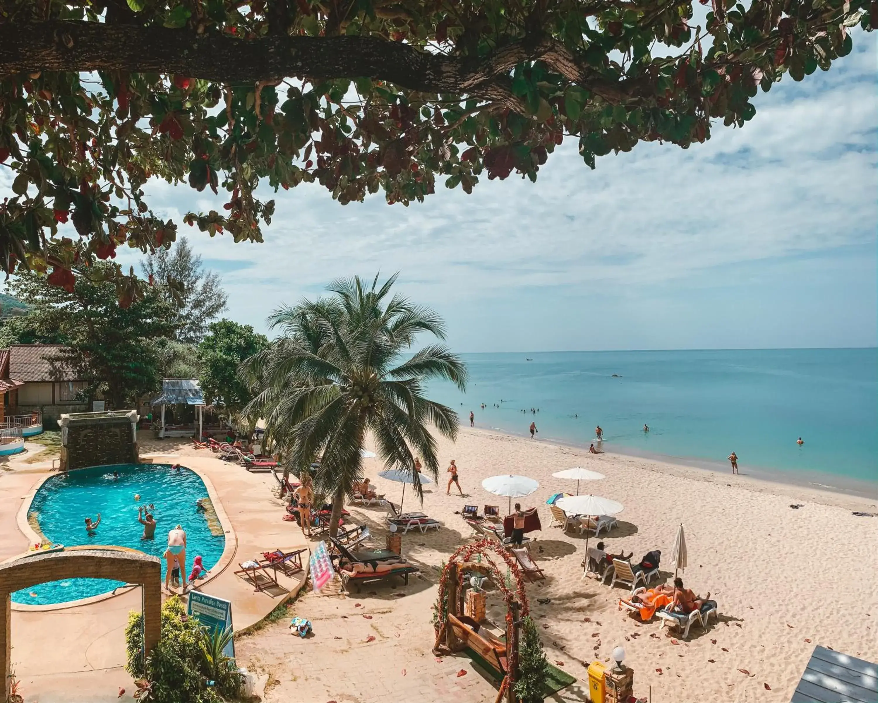 Pool View in Lanta Paradise Beach Resort