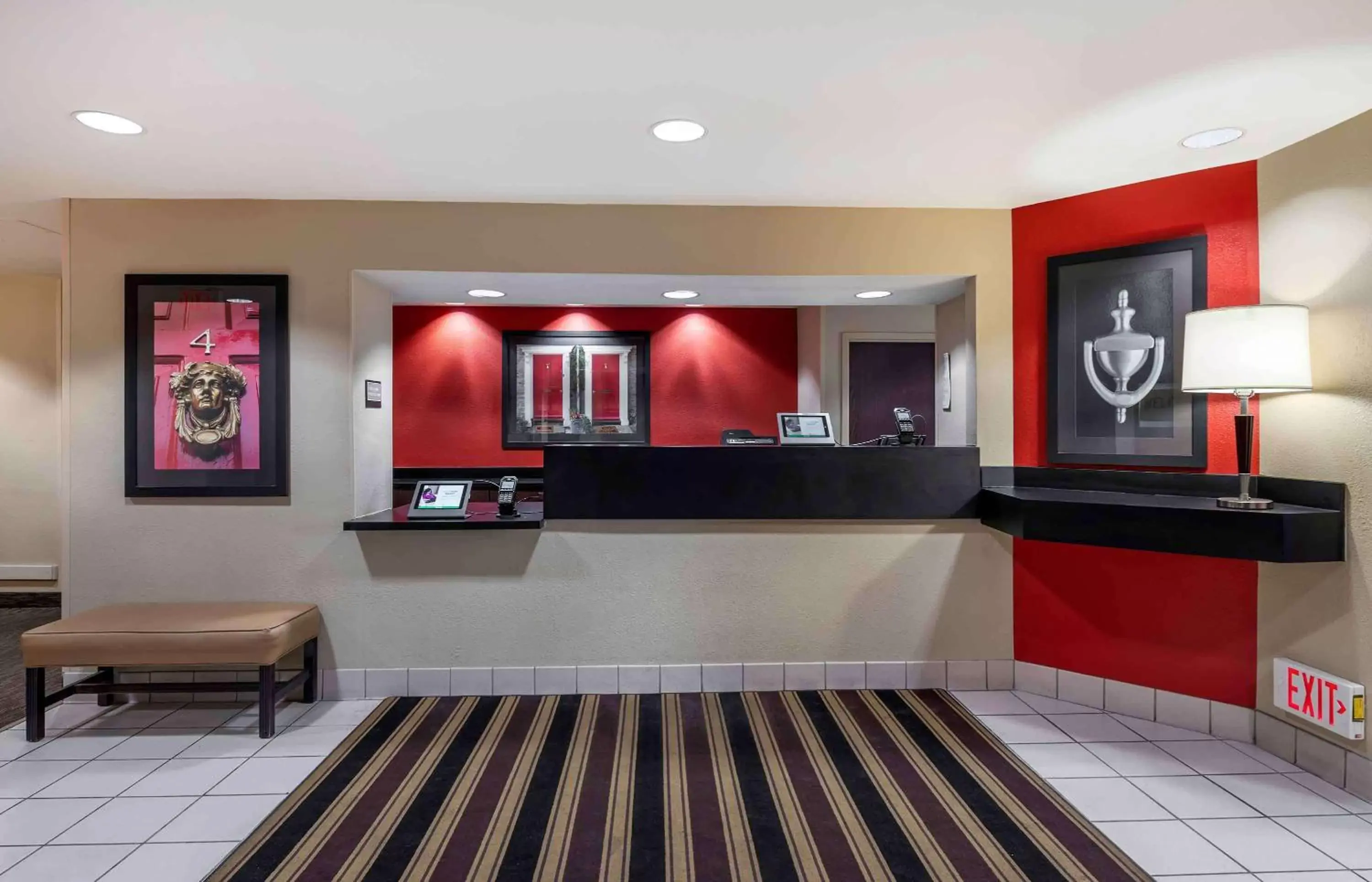 Lobby or reception, Lobby/Reception in Extended Stay America Suites - Champaign - Urbana