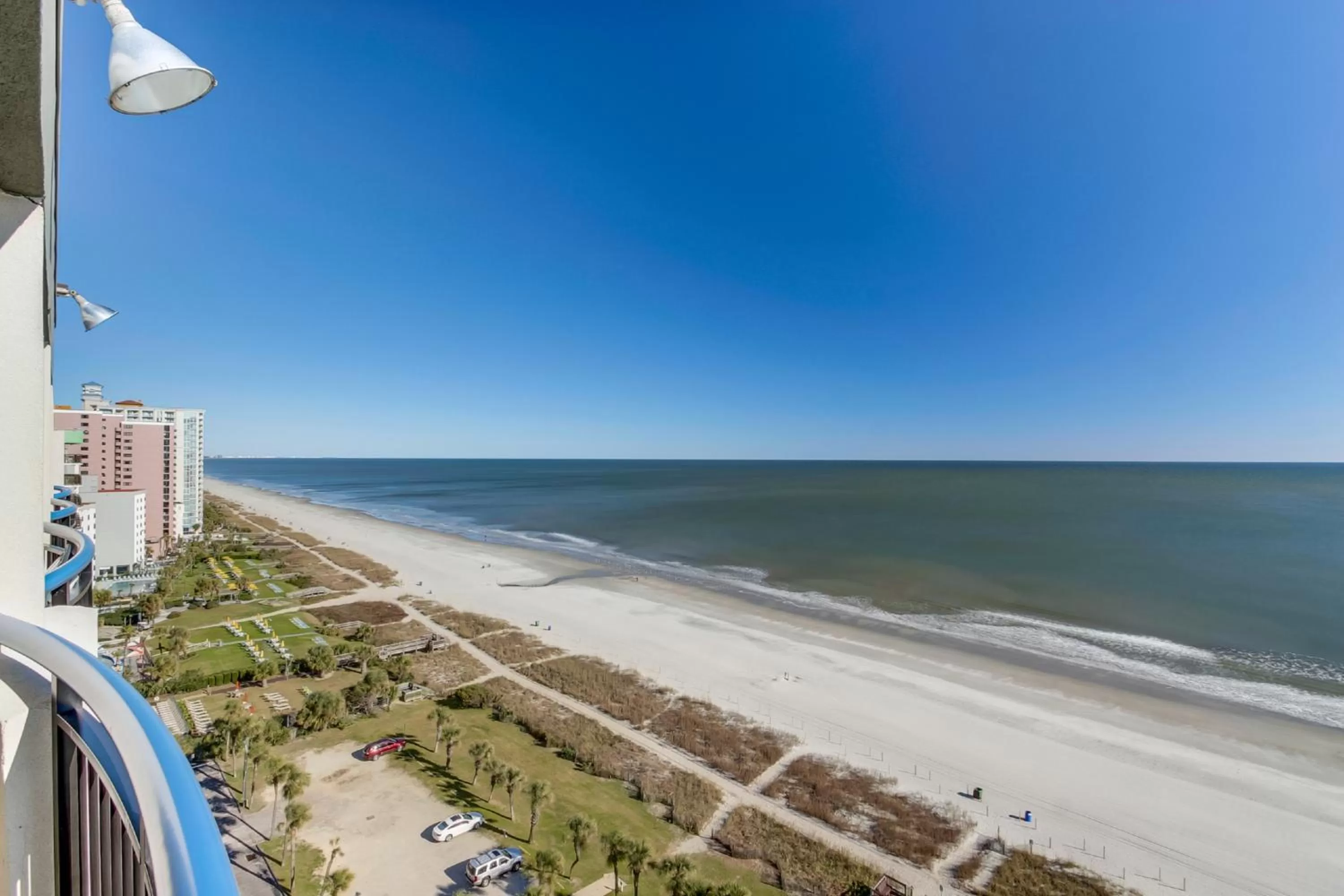 Sea view in Boardwalk Beach Resort Condo w Oceanfront Balcony