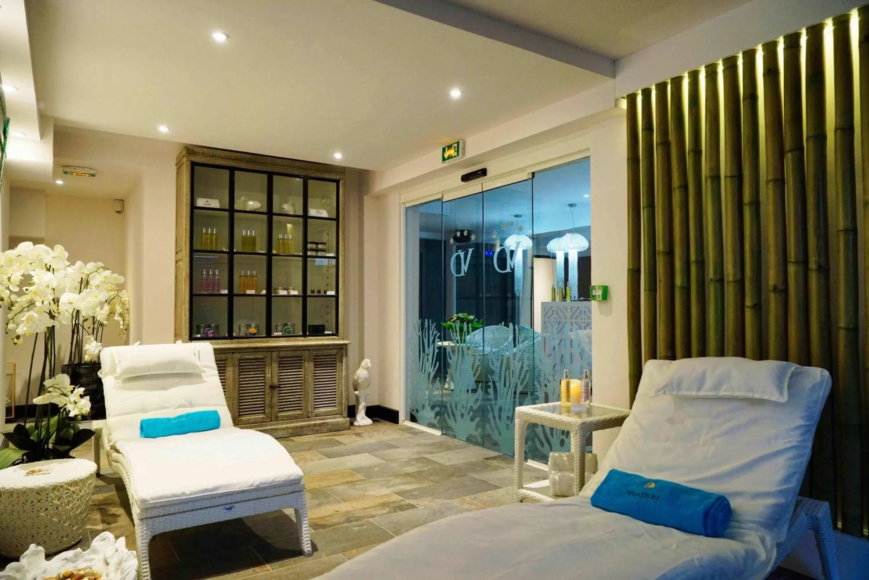 Spa and wellness centre/facilities, Bed in Villa Delisle Hôtel & Spa