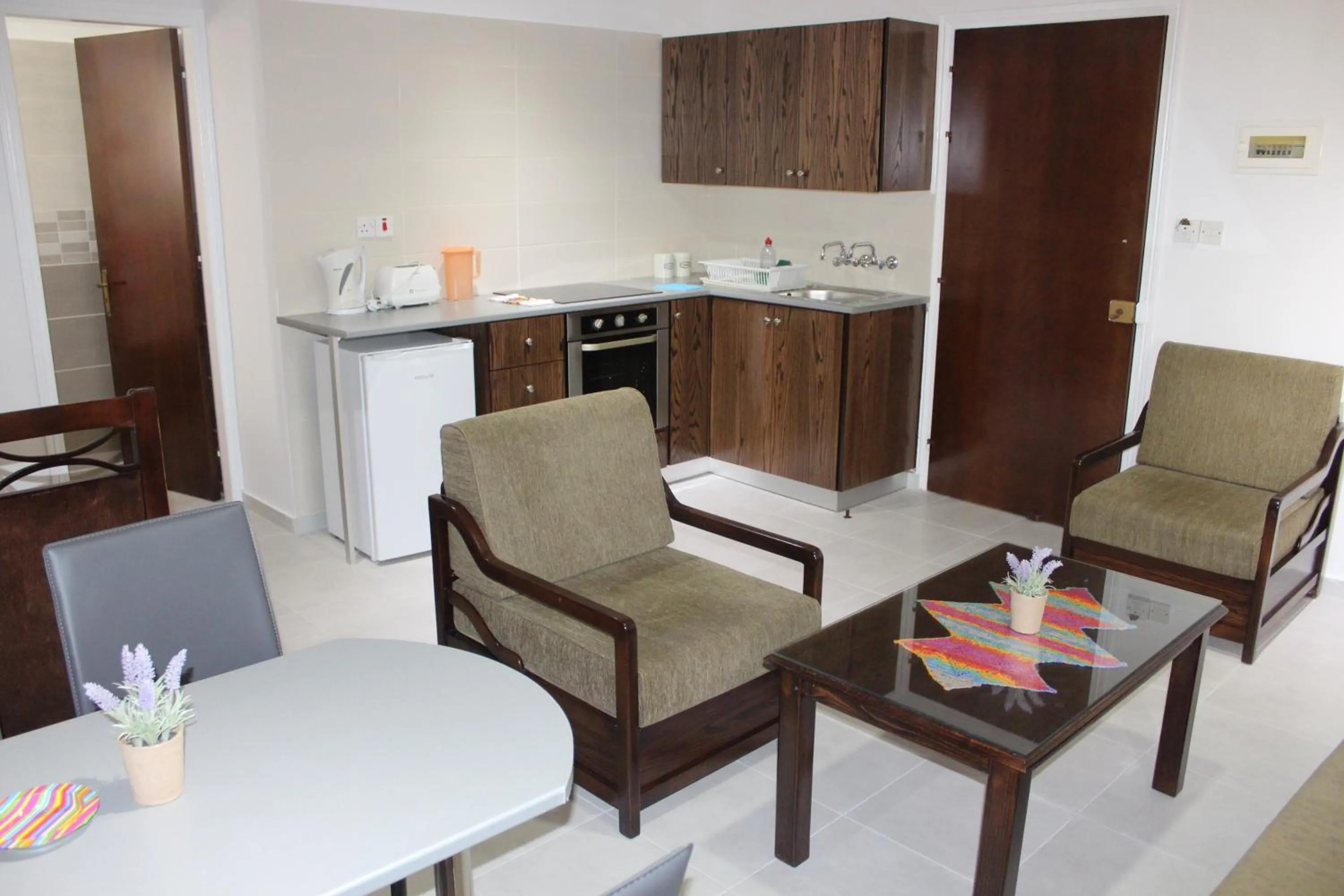 Living room in Petsas Apartments