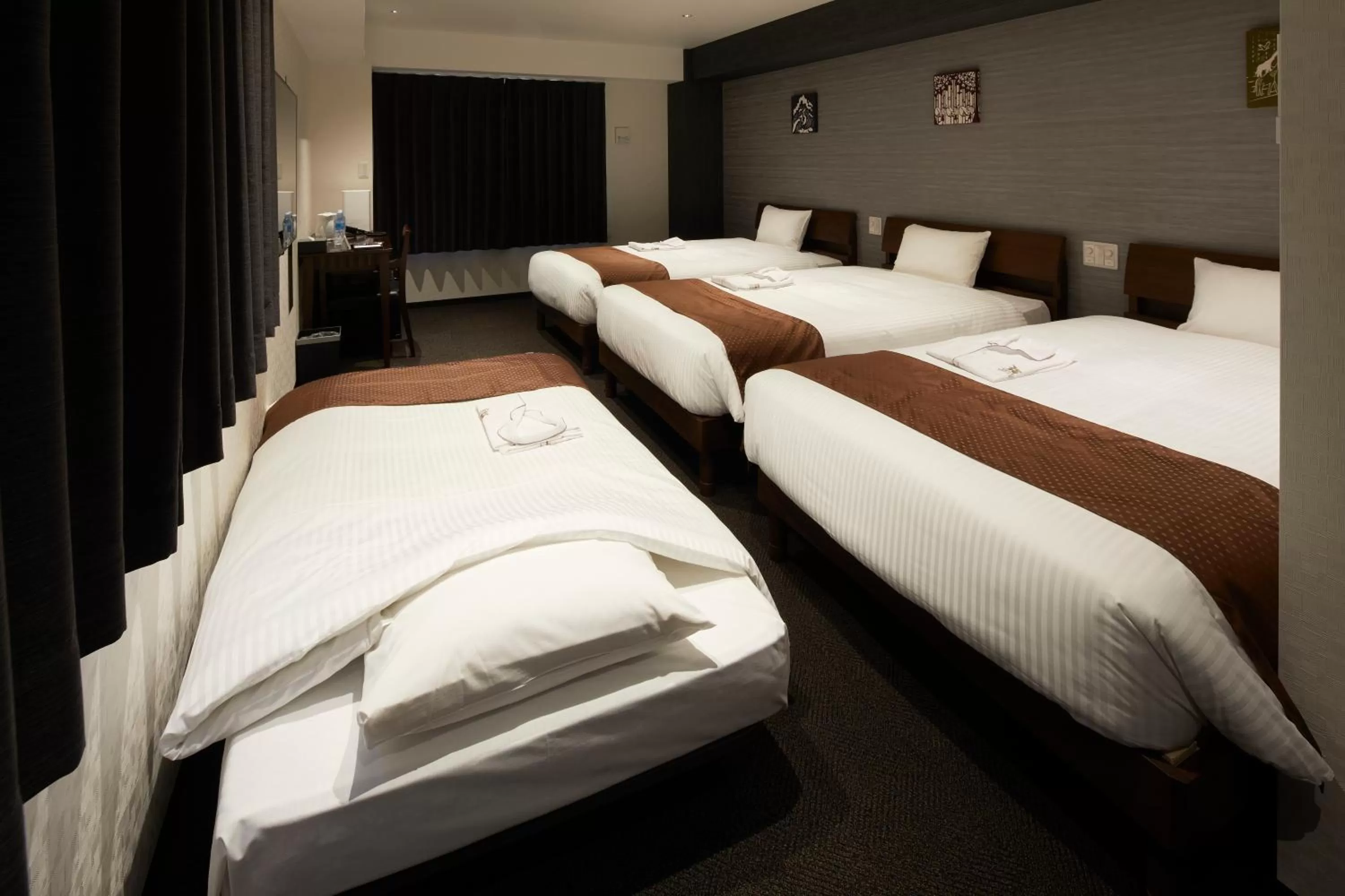 Photo of the whole room, Bed in HOTEL BRILLER Kyoto Station South