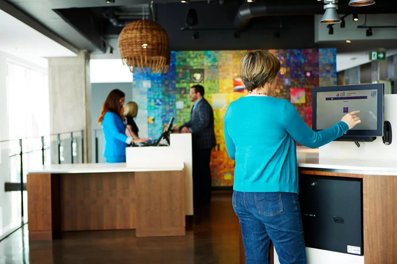 Lobby or reception in Alt Hotel Halifax Airport