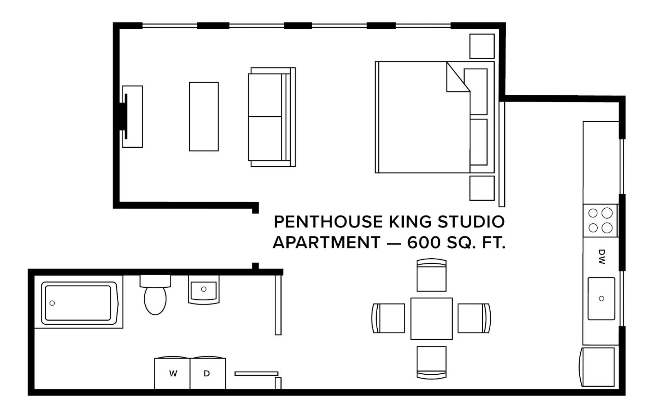 Floor plan in THE INN DOWNTOWN - Portsmouth, NH