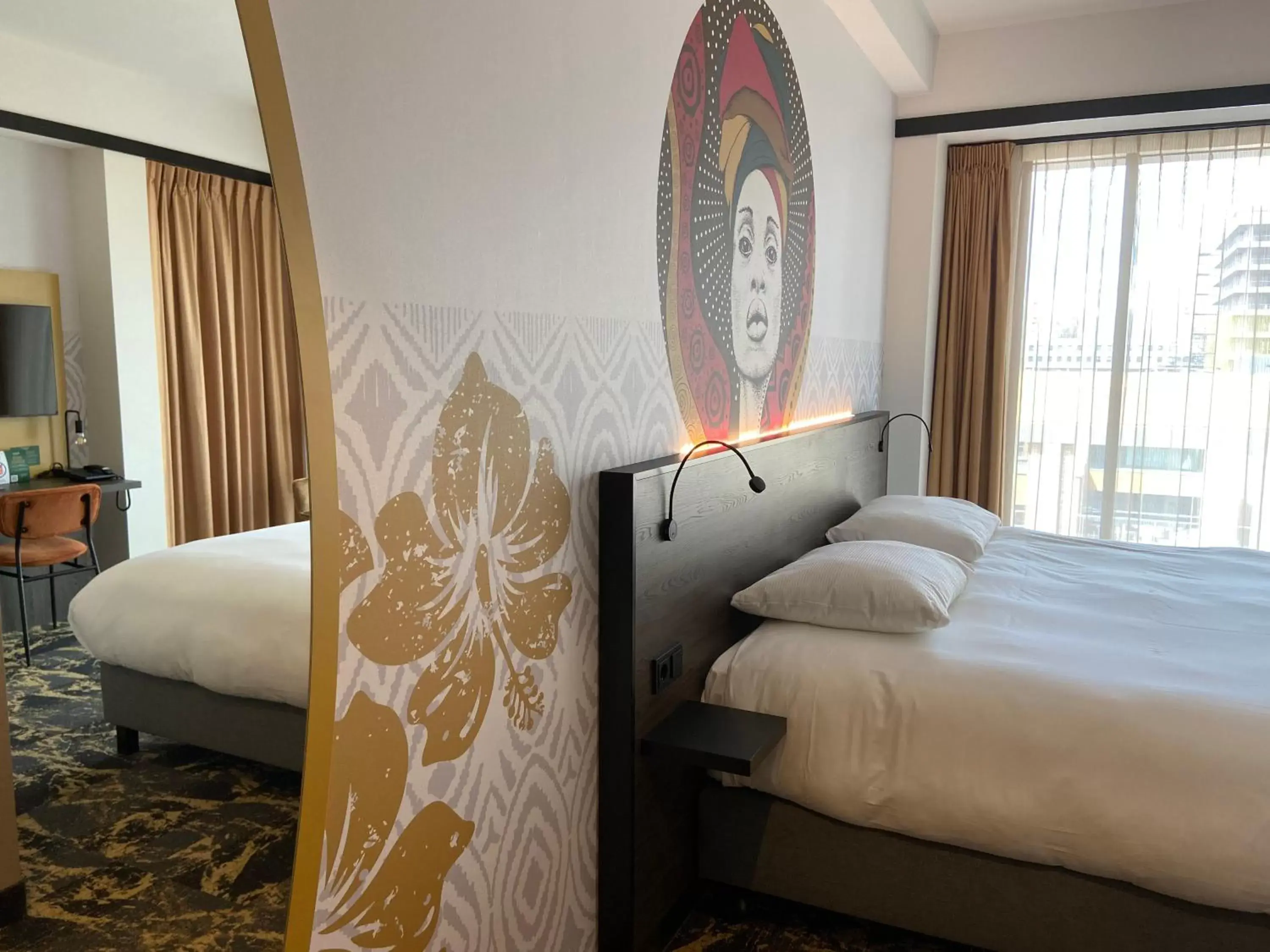 Bed in Fletcher Hotel-Restaurant ByZoo Emmen Bed in Fletcher Hotel-Restaurant ByZoo Emmen