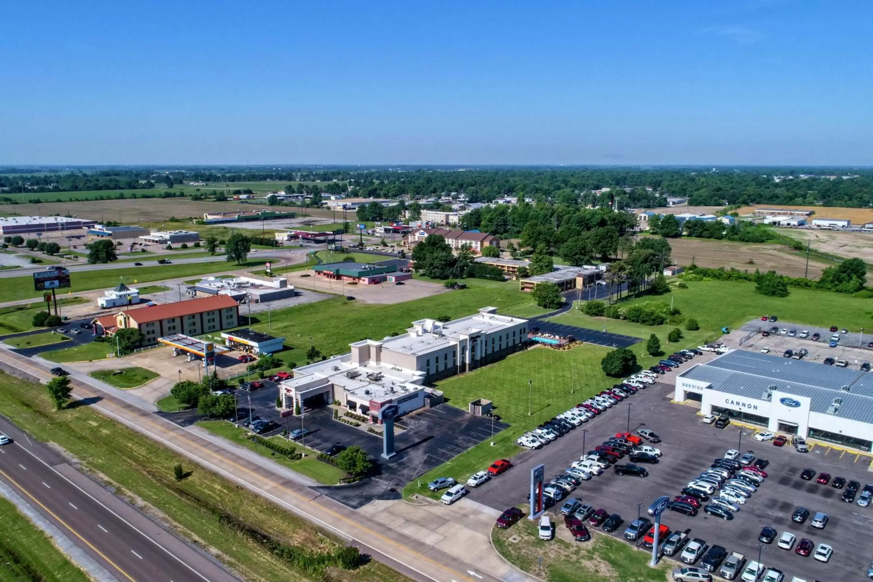 Property building, Bird's-eye View in Hampton Inn Blytheville