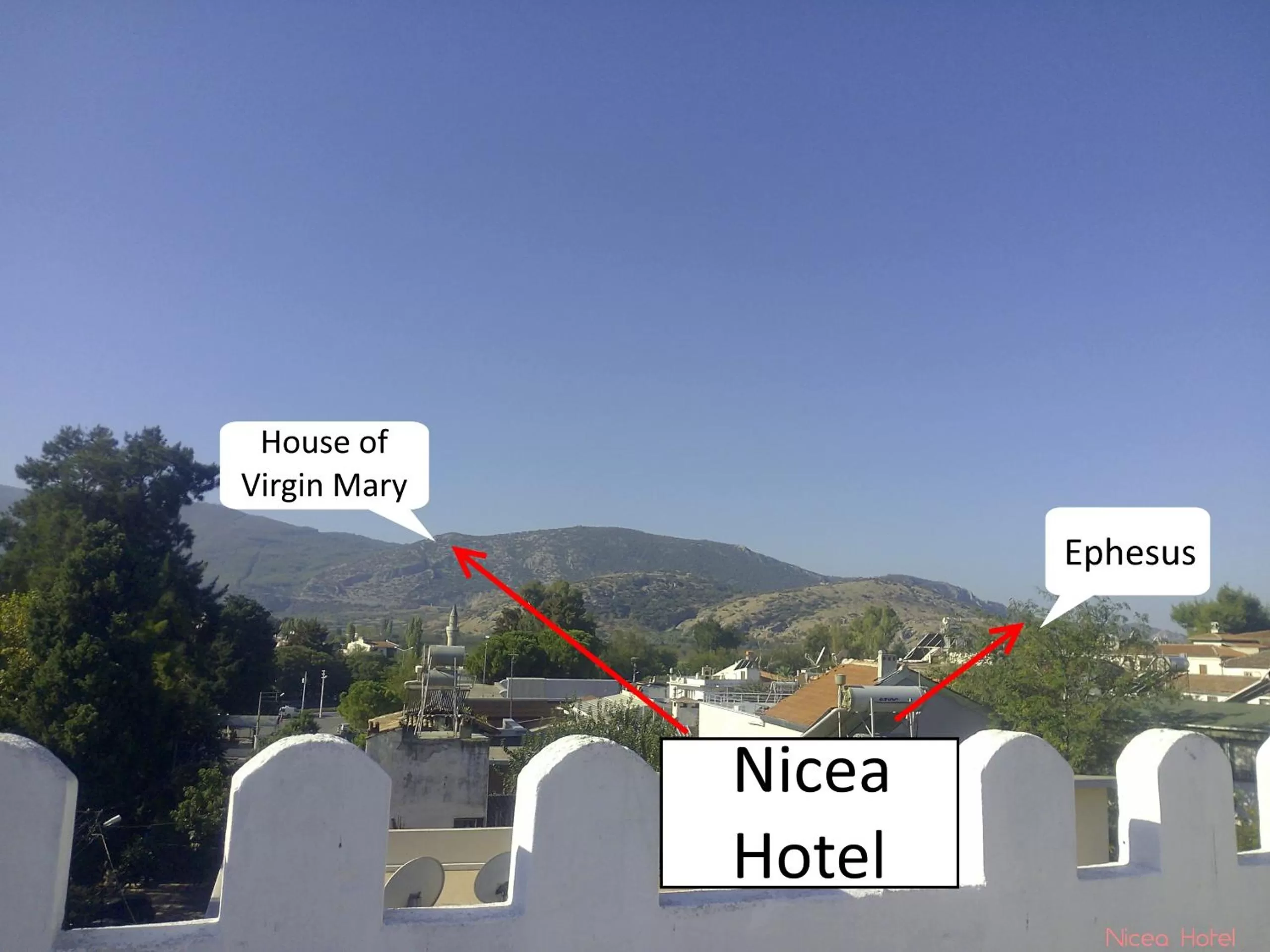 Bird's eye view in Nicea Hotel