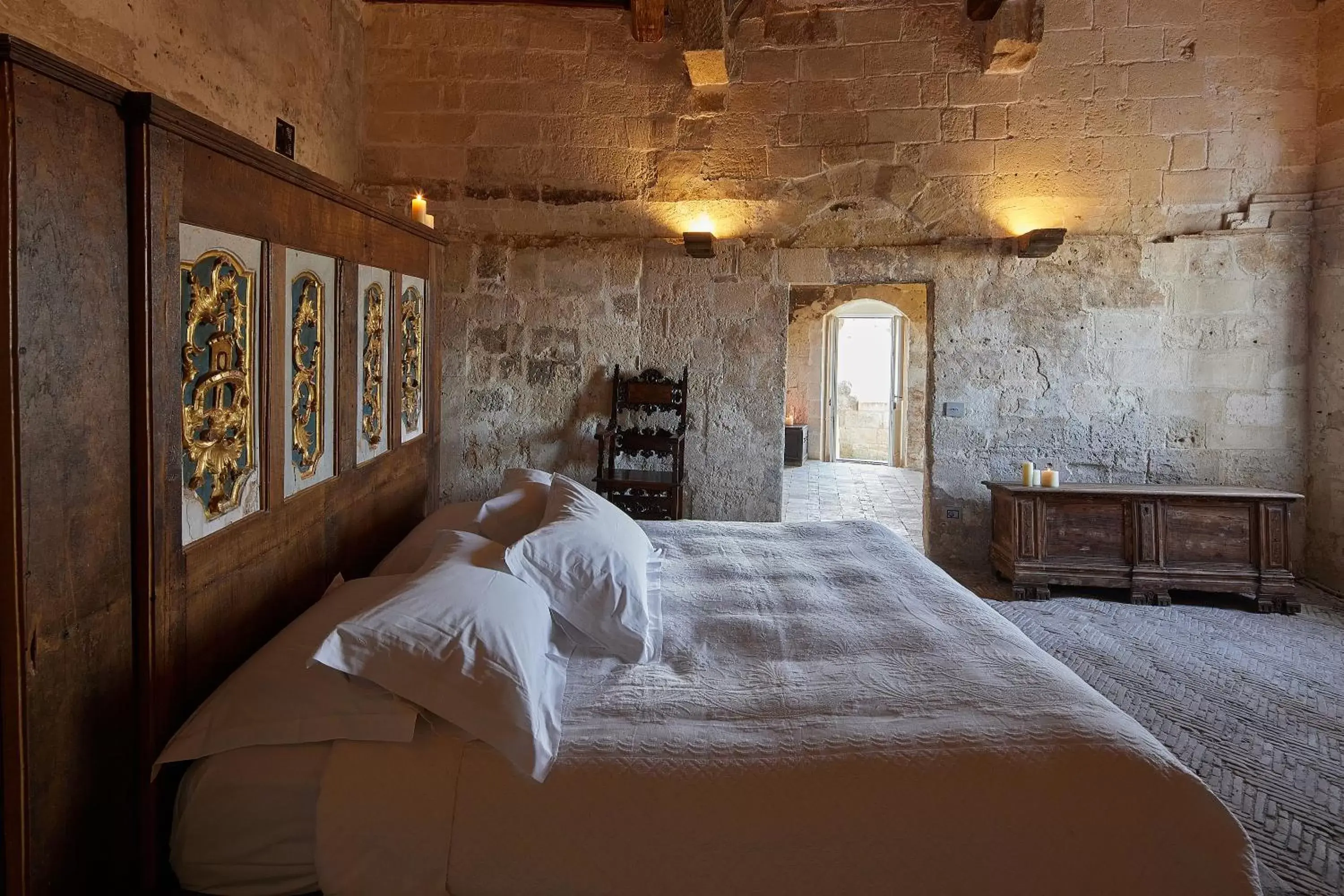 Bed in Sextantio Le Grotte Della Civita