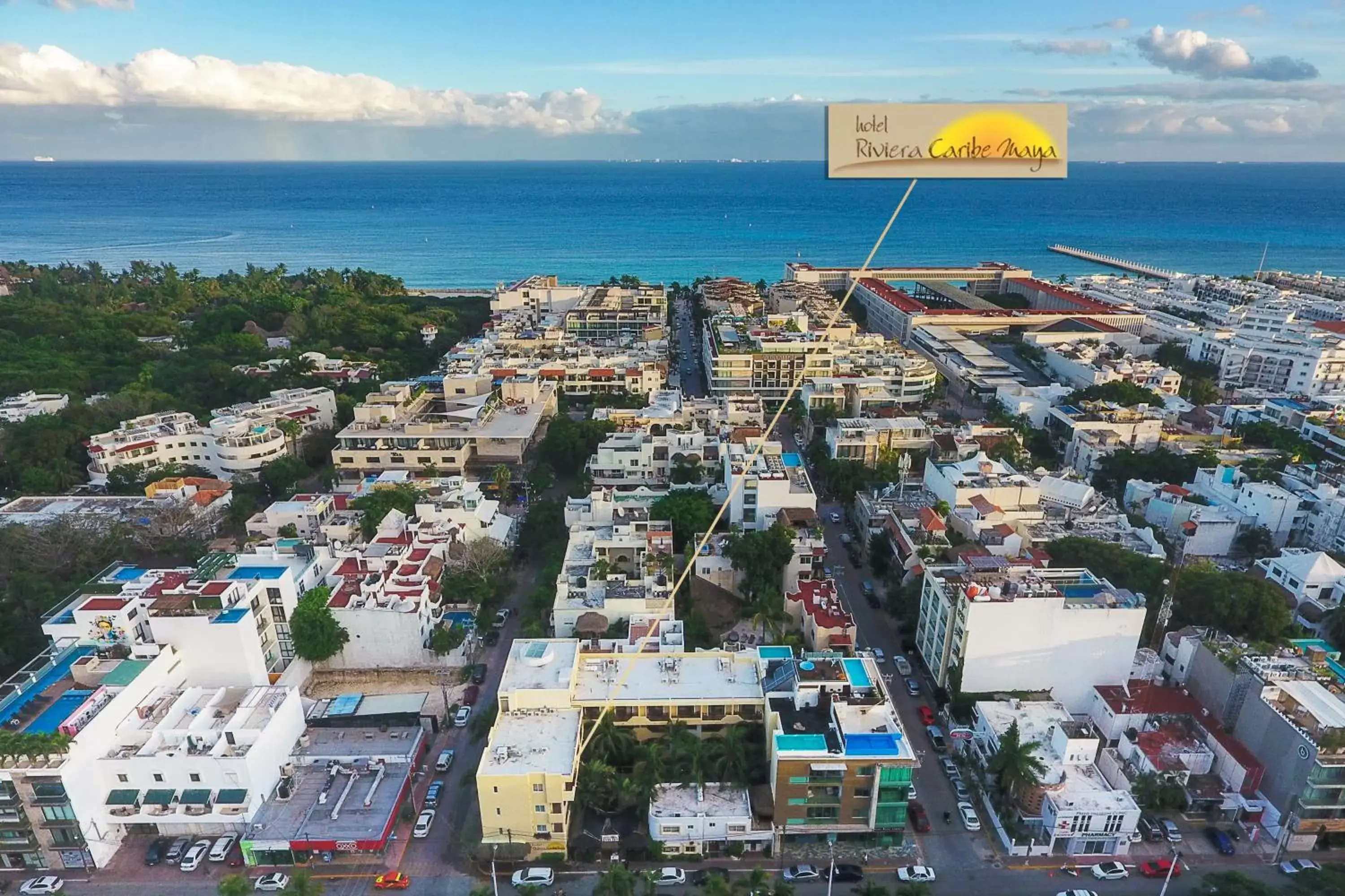 Property building, Bird's-eye View in Hotel Riviera Caribe Maya