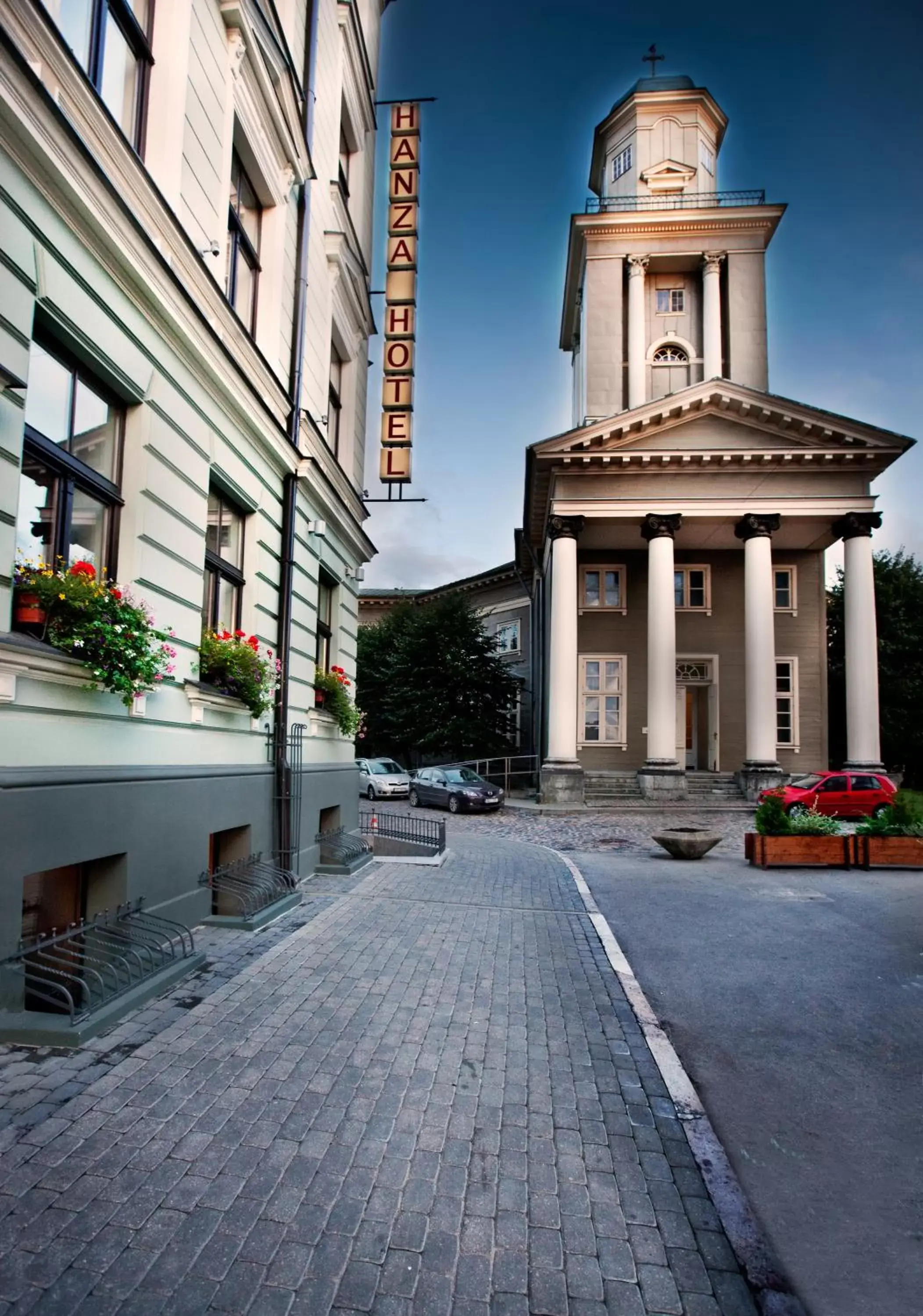 Street view, Property Building in Hanza Hotel