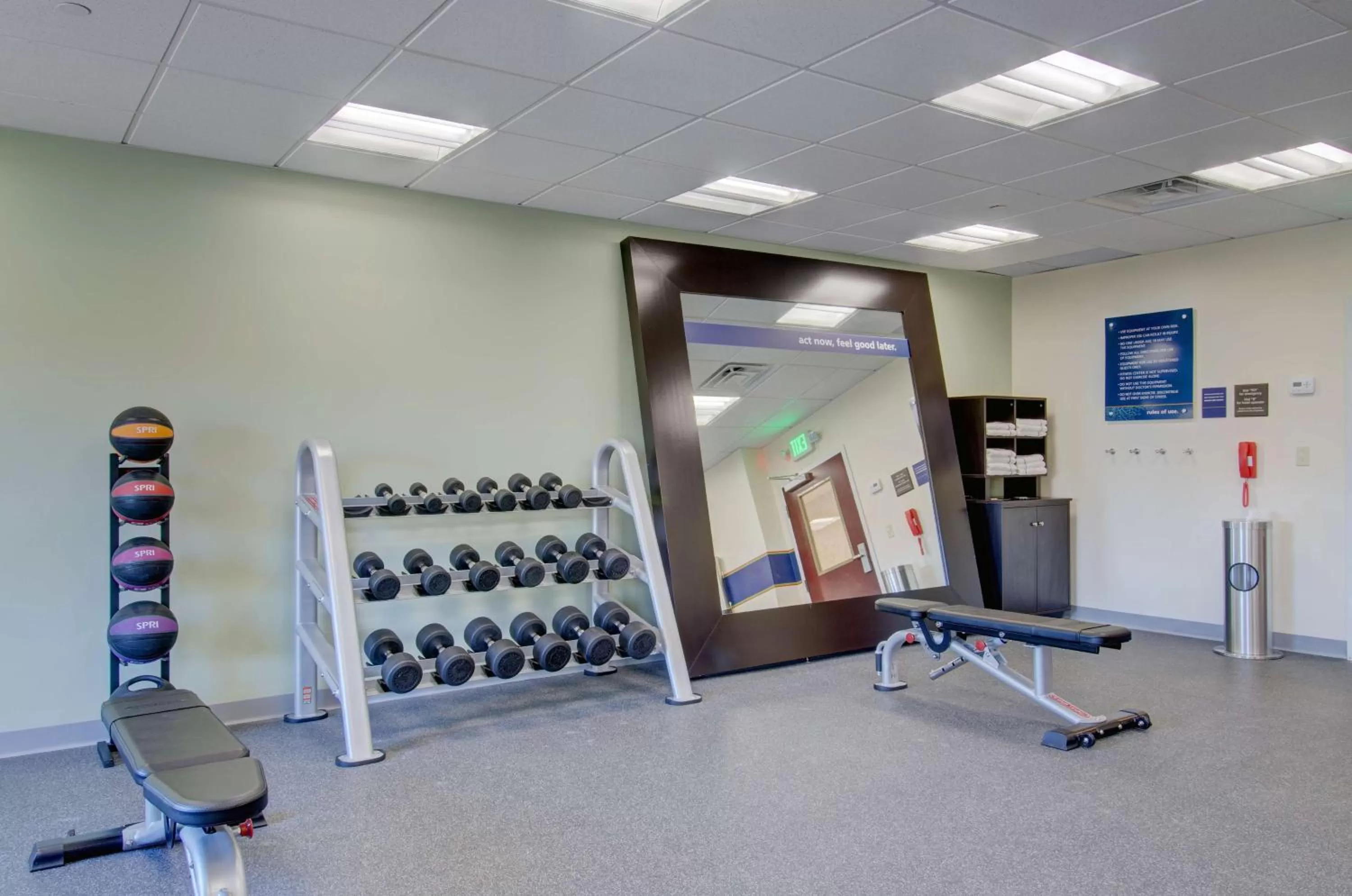Fitness centre/facilities in Hampton Inn & Suites Boston/Stoughton, Ma