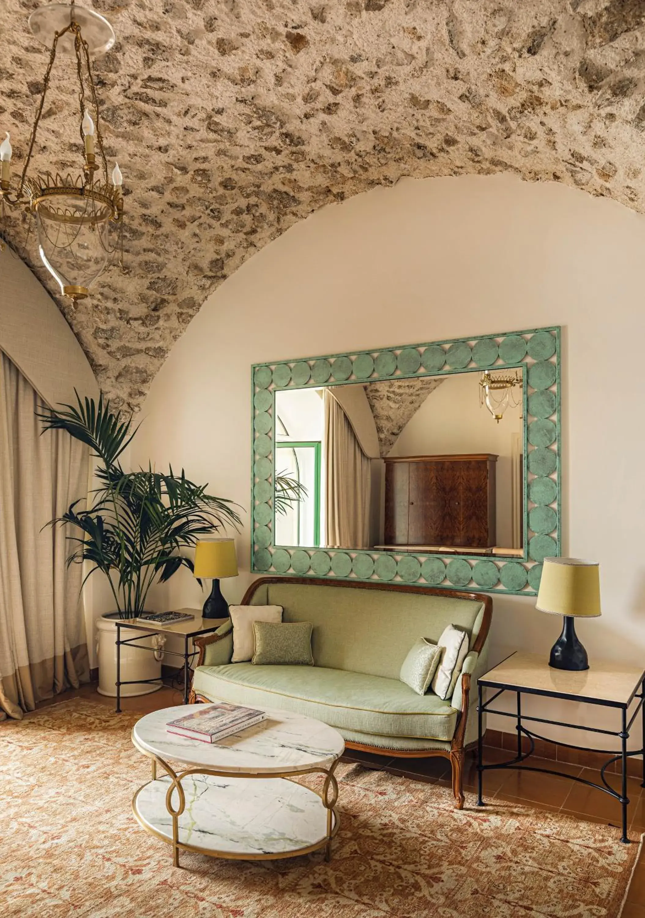 Living room in Caruso, A Belmond Hotel, Amalfi Coast