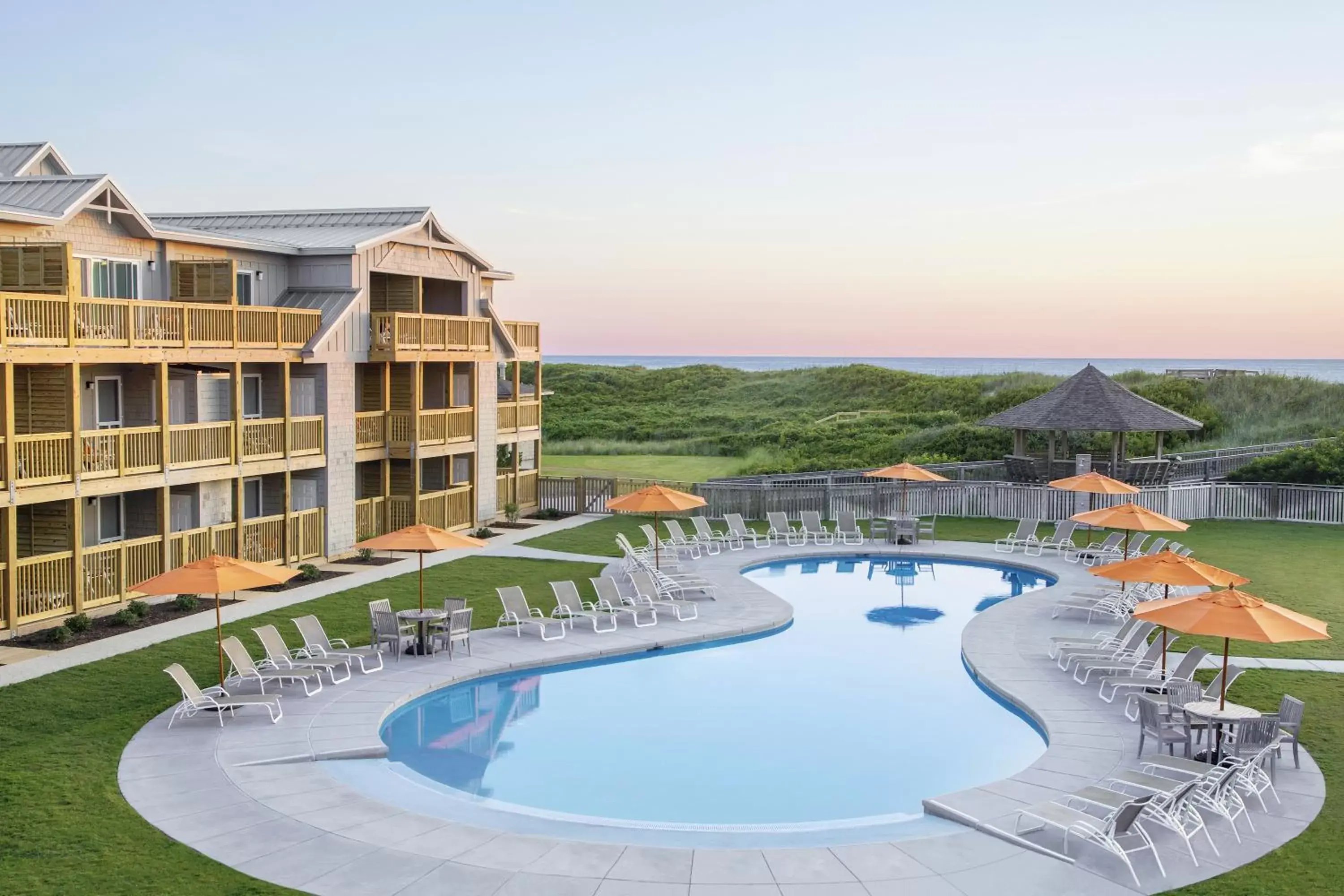 Bird's eye view, Pool View in Sanderling Resort Outer Banks