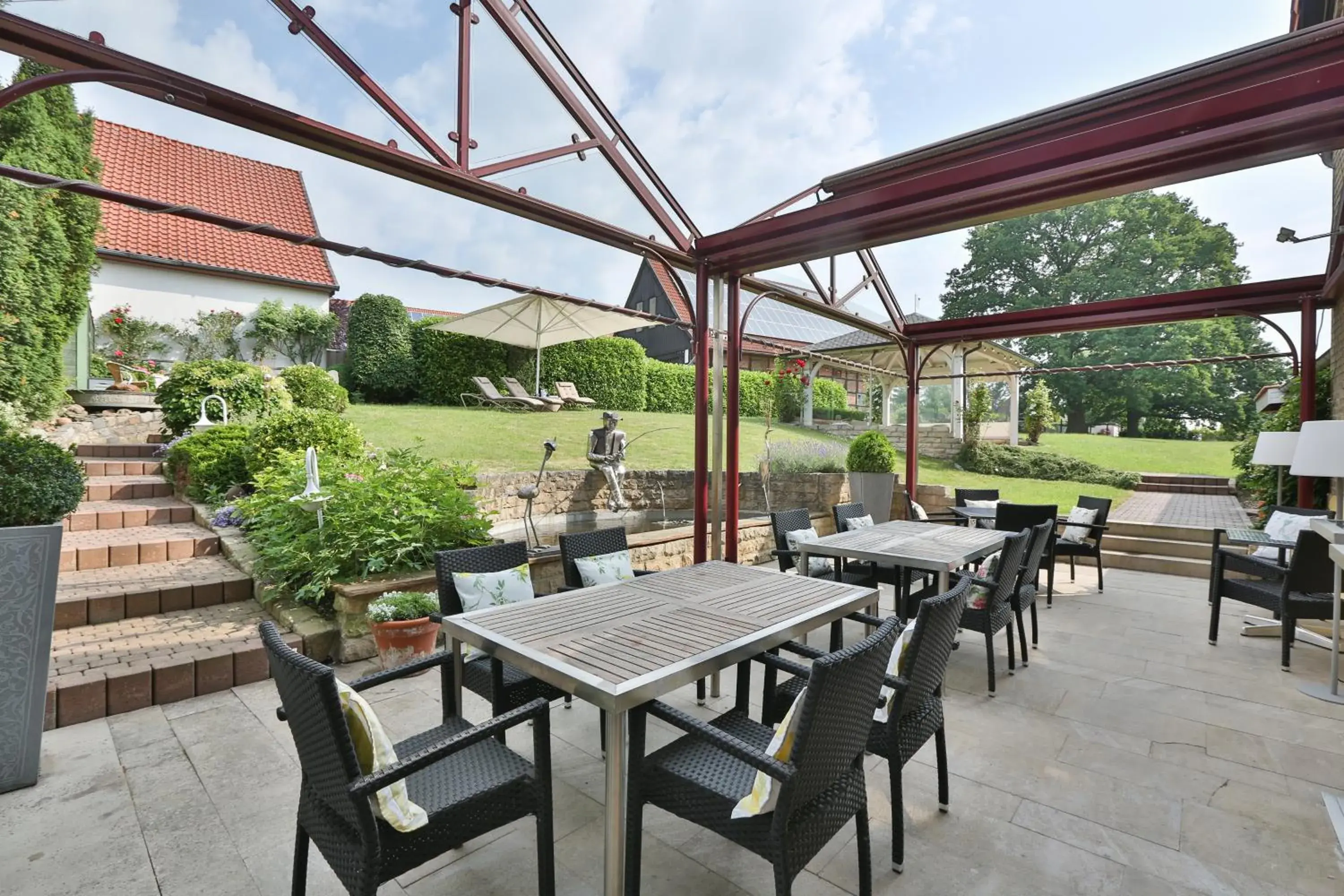 Balcony/Terrace, Restaurant/Places to Eat in Hotel Gödecke