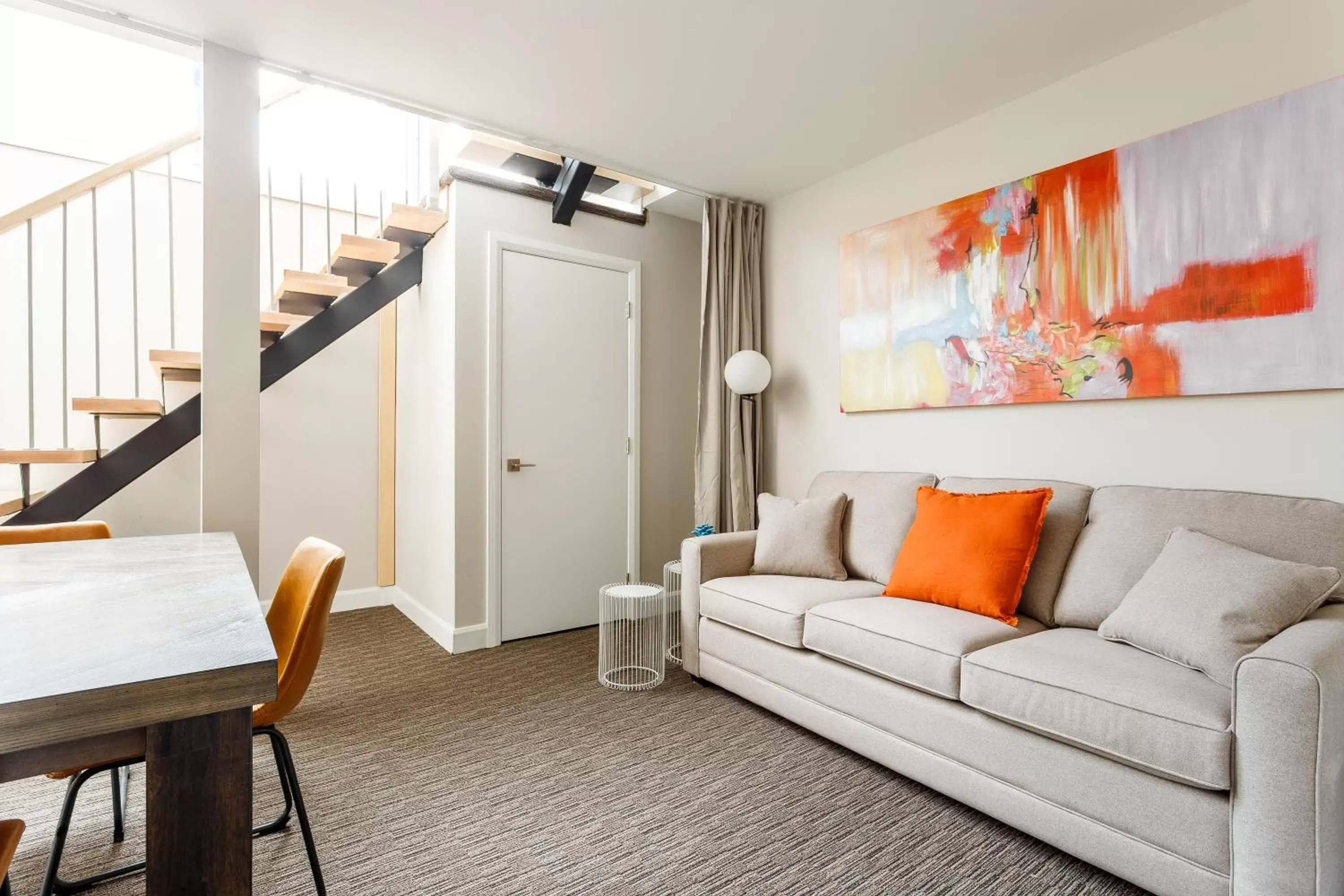 Living room, Seating Area in Parc Avenue Lofts