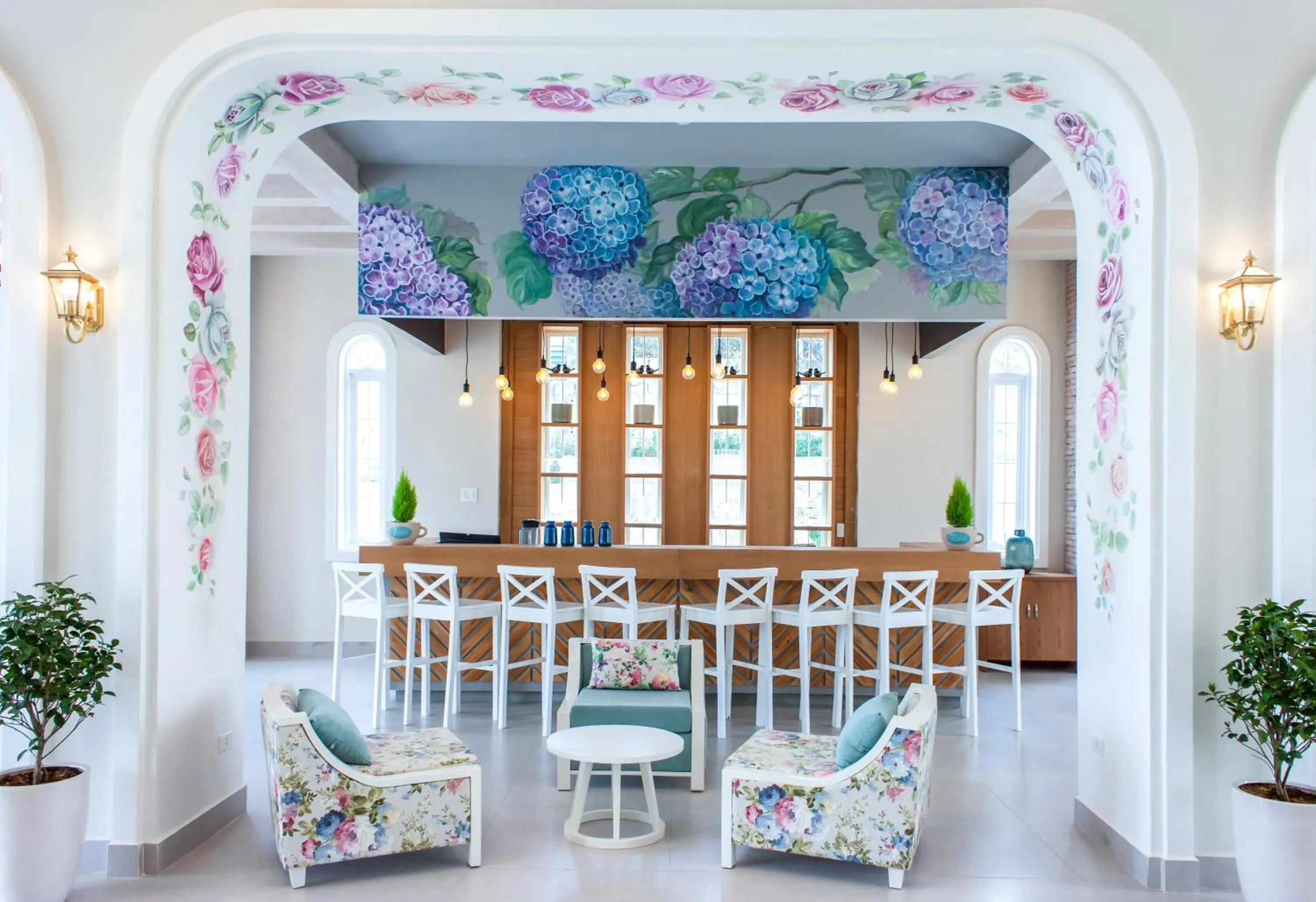 Lounge or bar in Dalat De Charme Village