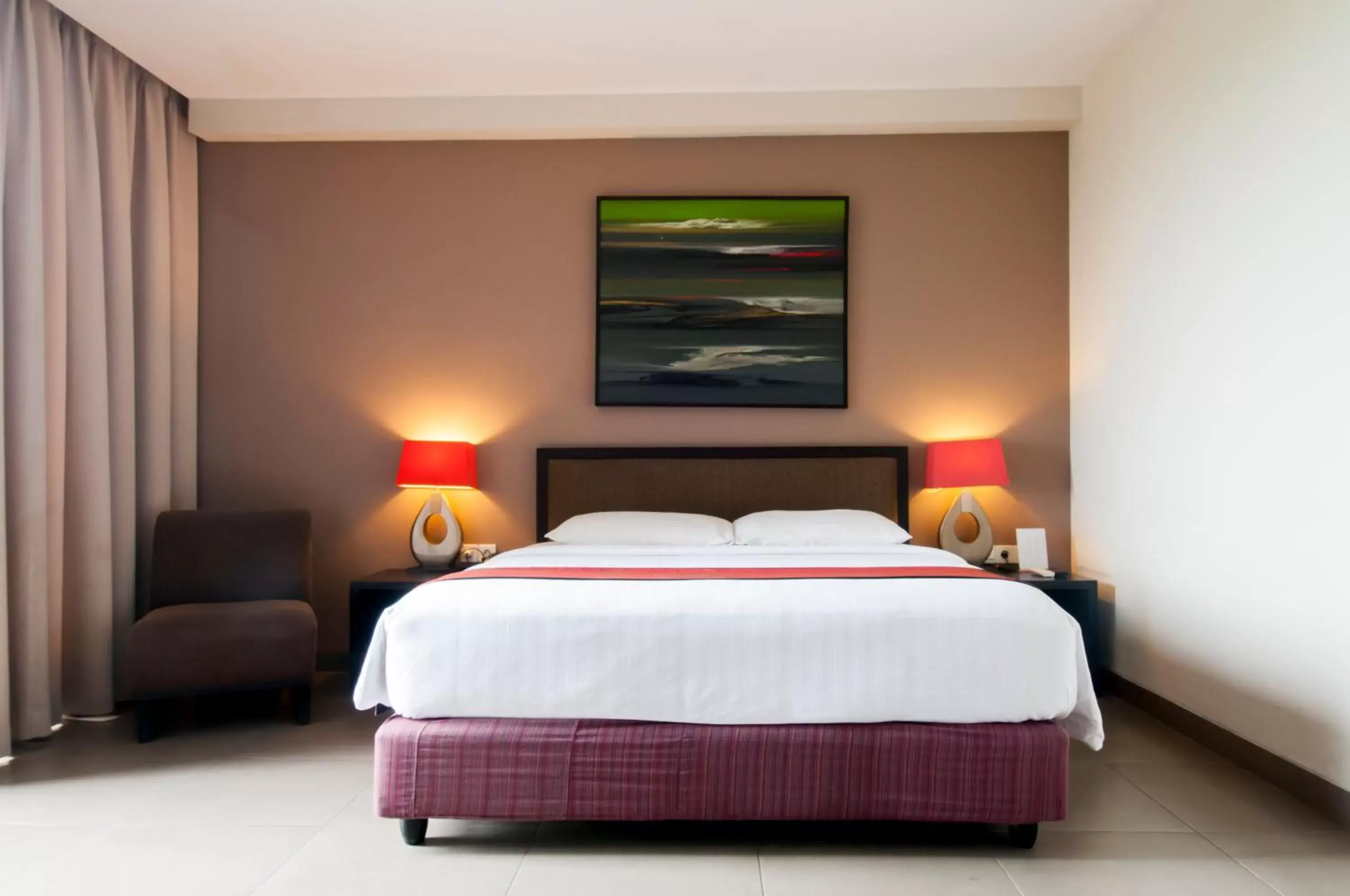Bedroom, Bed in 100 Sunset Kuta Hotel & Ballroom