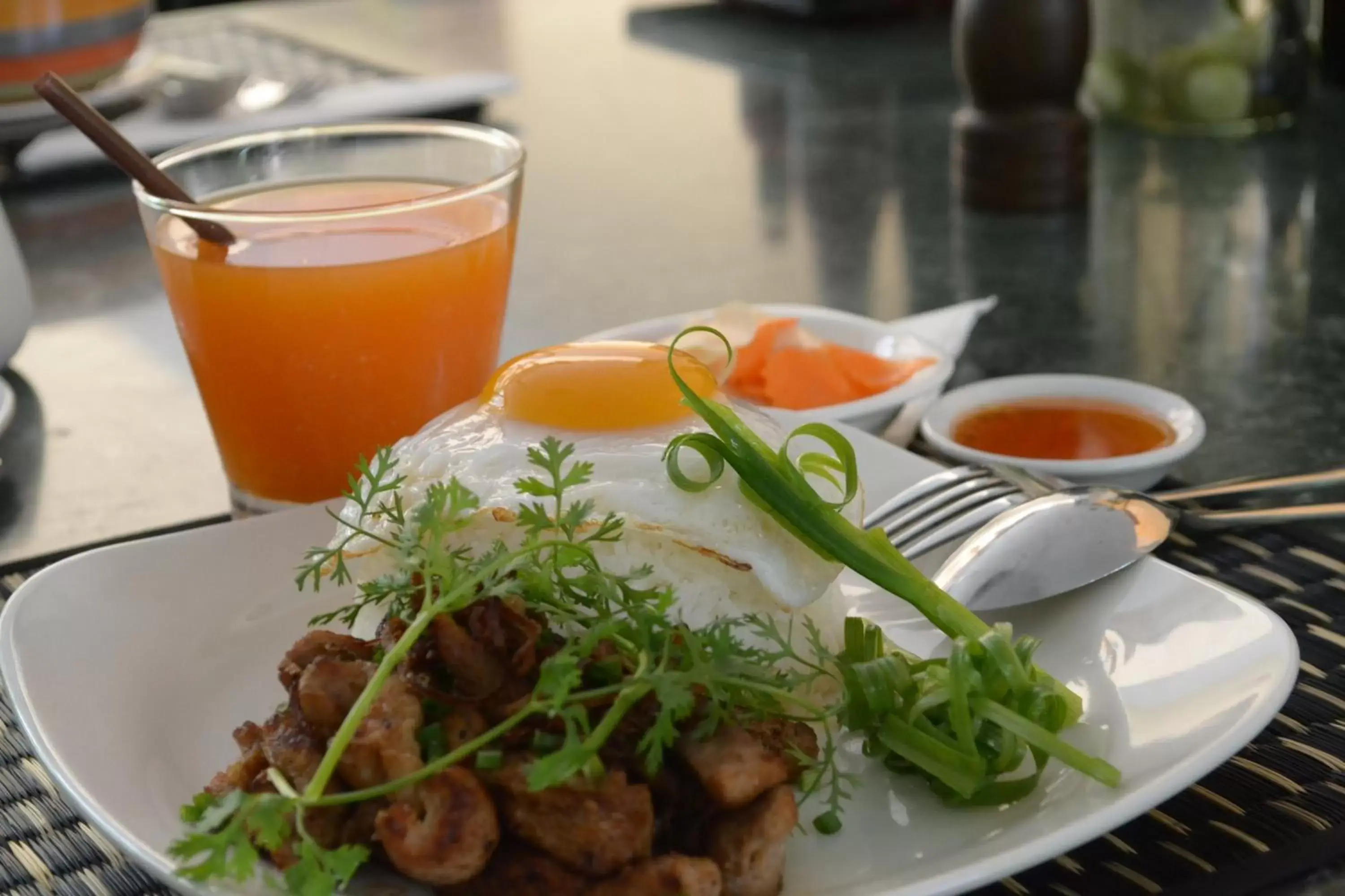 Food close-up in House Boutique Eco Hotel