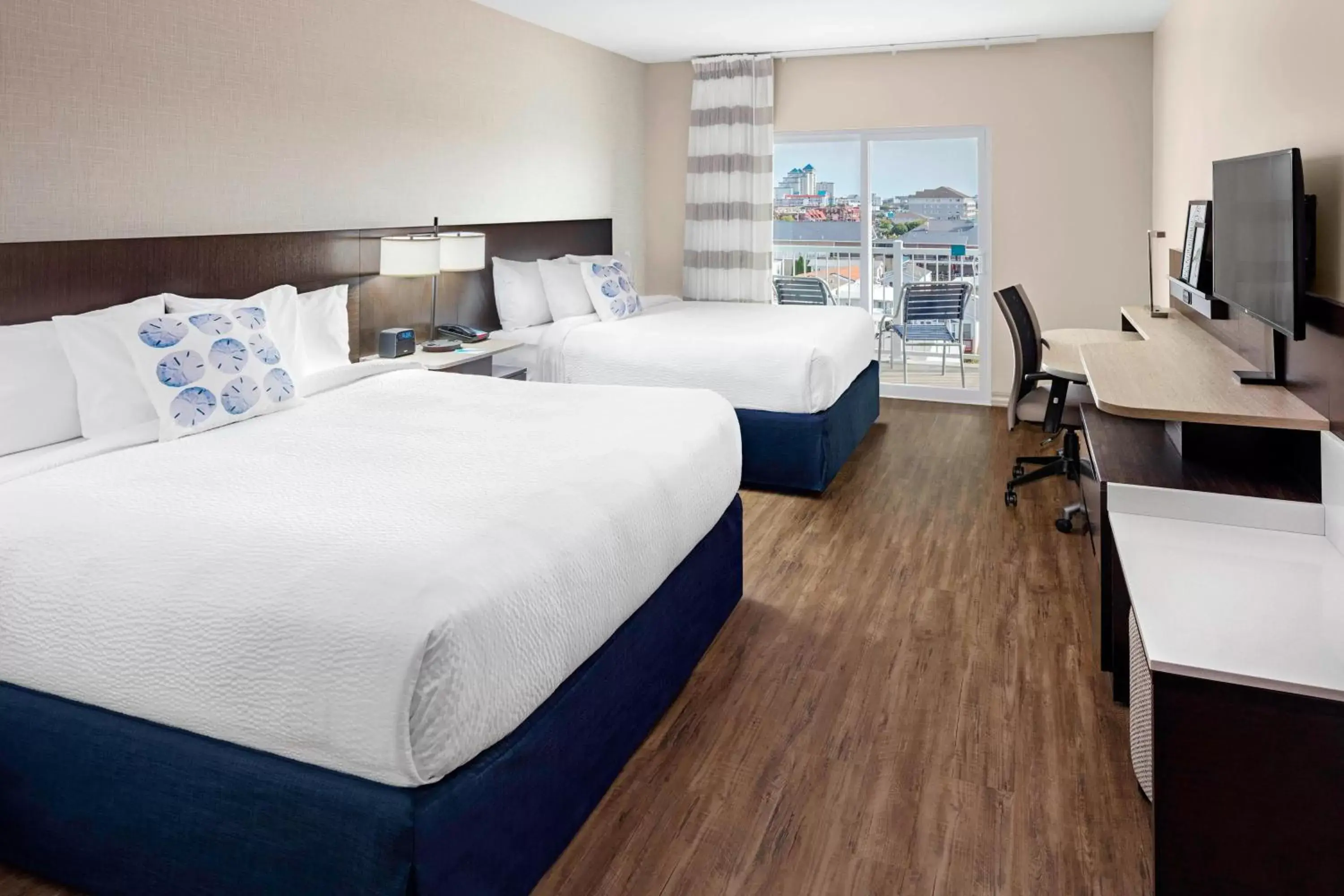 Queen Room with Two Queen Beds and Balcony - Hearing Accessible in Fairfield Inn & Suites by Marriott Ocean City Queen Room with Two Queen Beds and Balcony - Hearing Accessible in Fairfield Inn & Suites by Marriott Ocean City