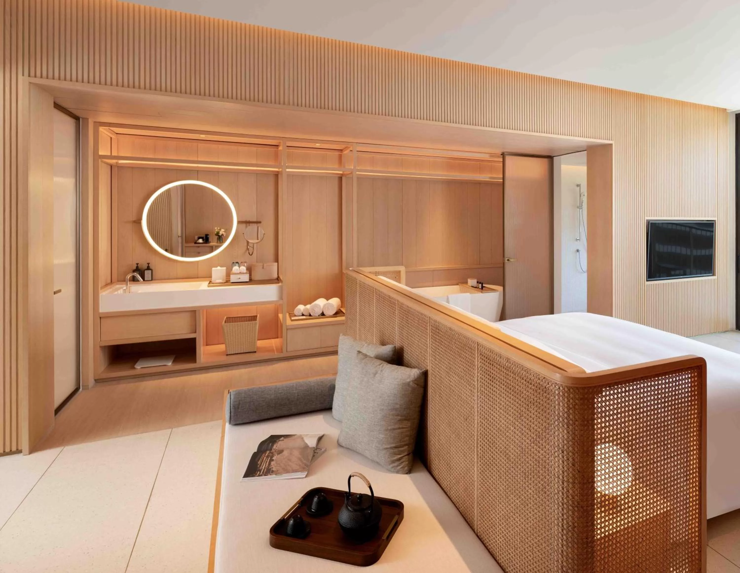 Decorative detail, Bed in The Taikang Sanya, a Tribute Portfolio Resort