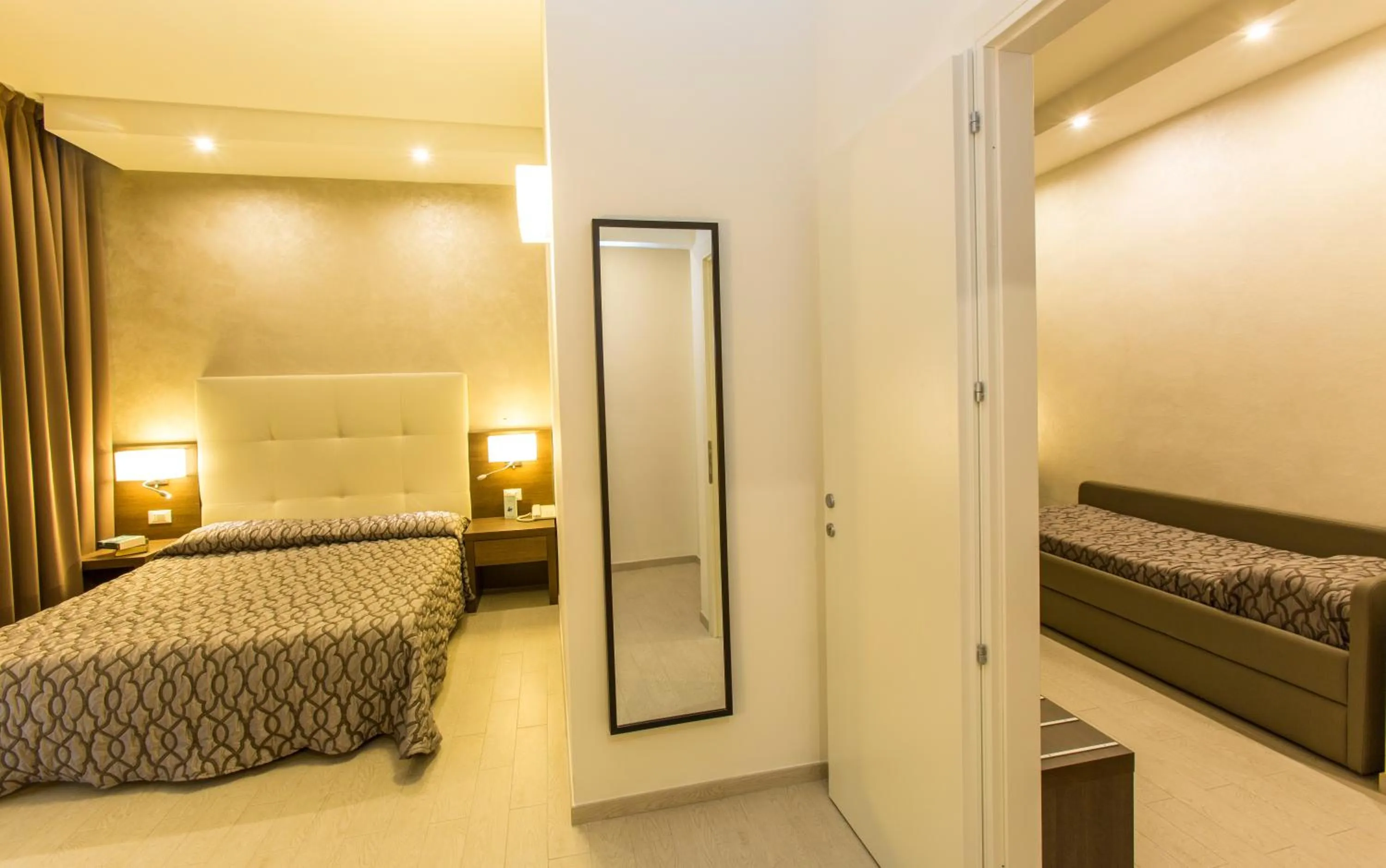 Bed in Hotel Touring