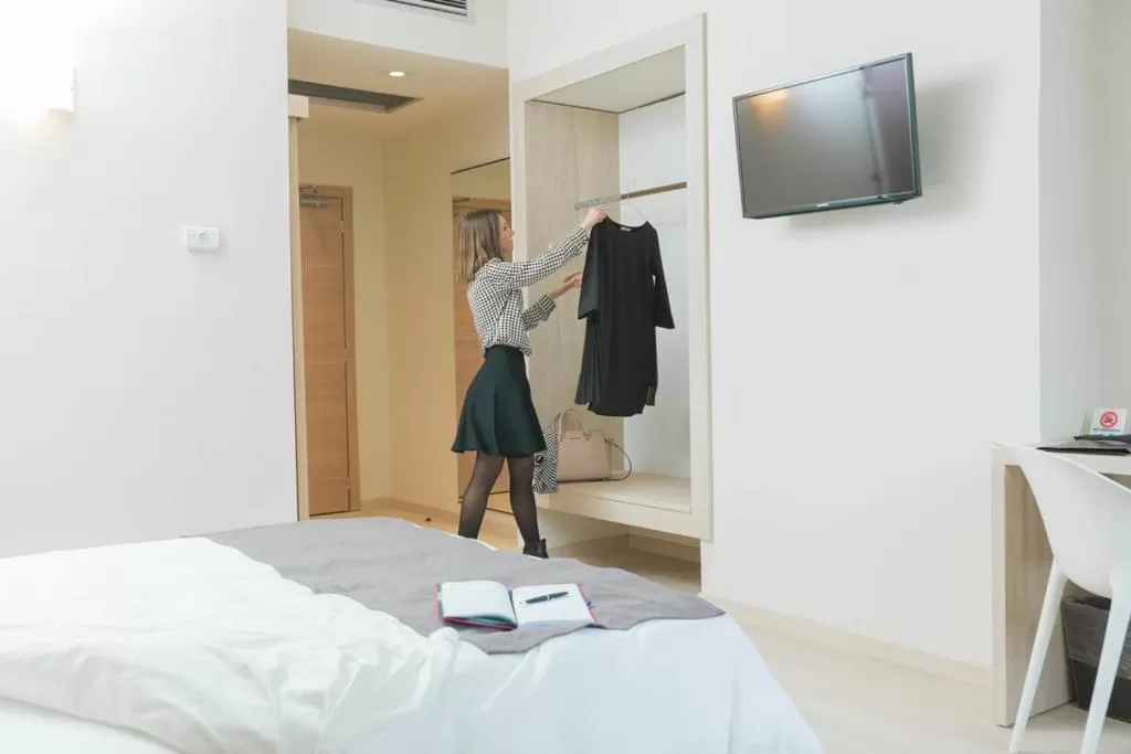 Bedroom, Bed in Helios Hotel