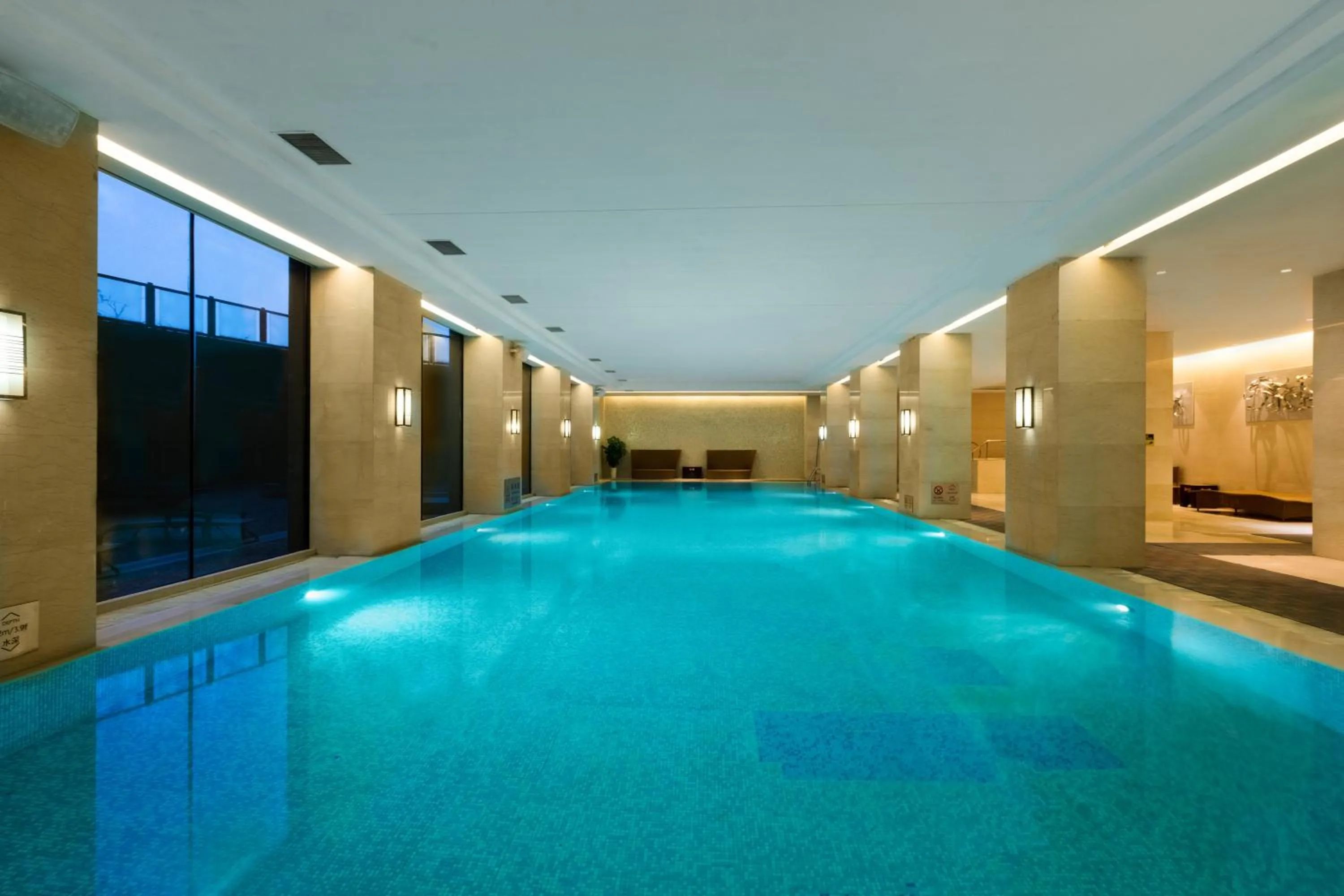 Swimming pool in Crowne Plaza Xuzhou Dalong Lake by IHG