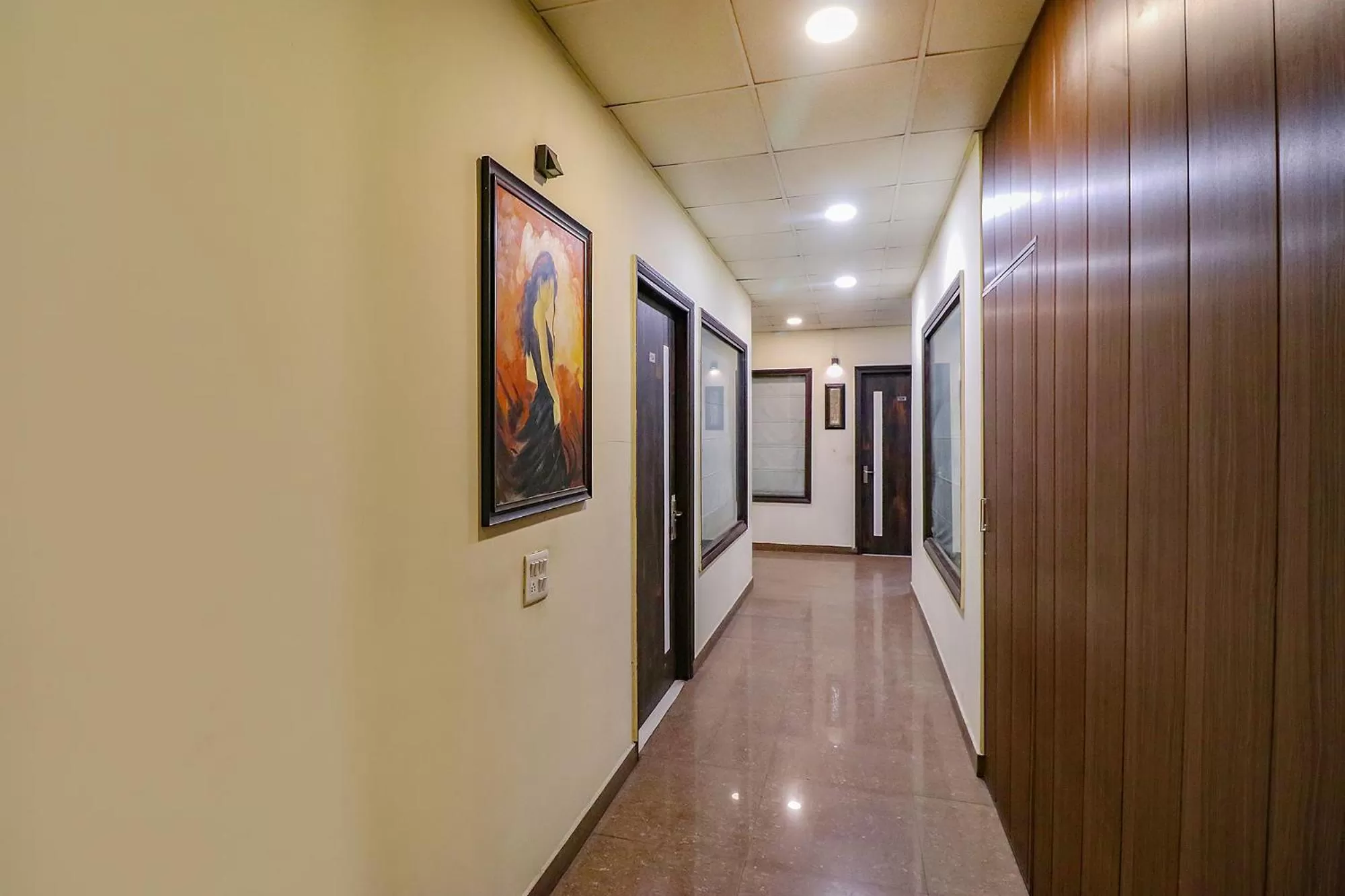 Lobby or reception in FabHotel Heaven Agya Ludhiana