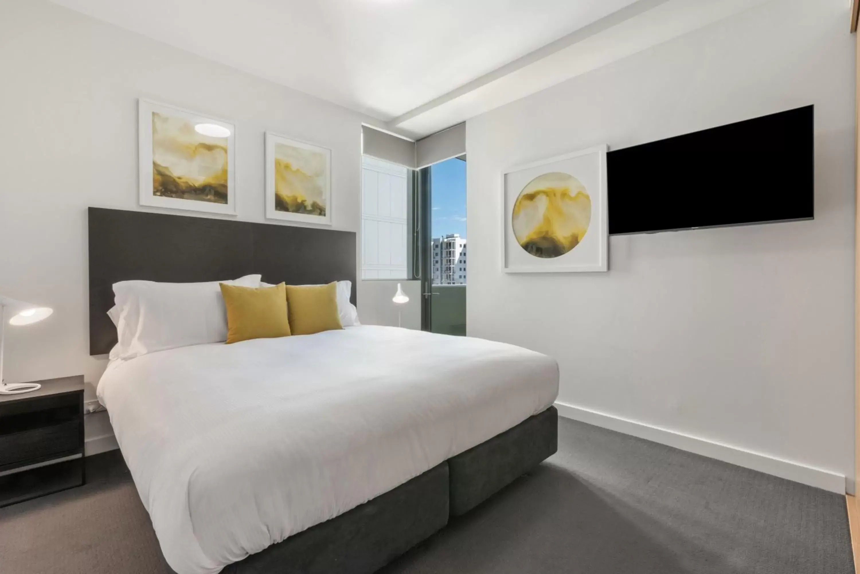 Bedroom, Bed in Quattro Apartments