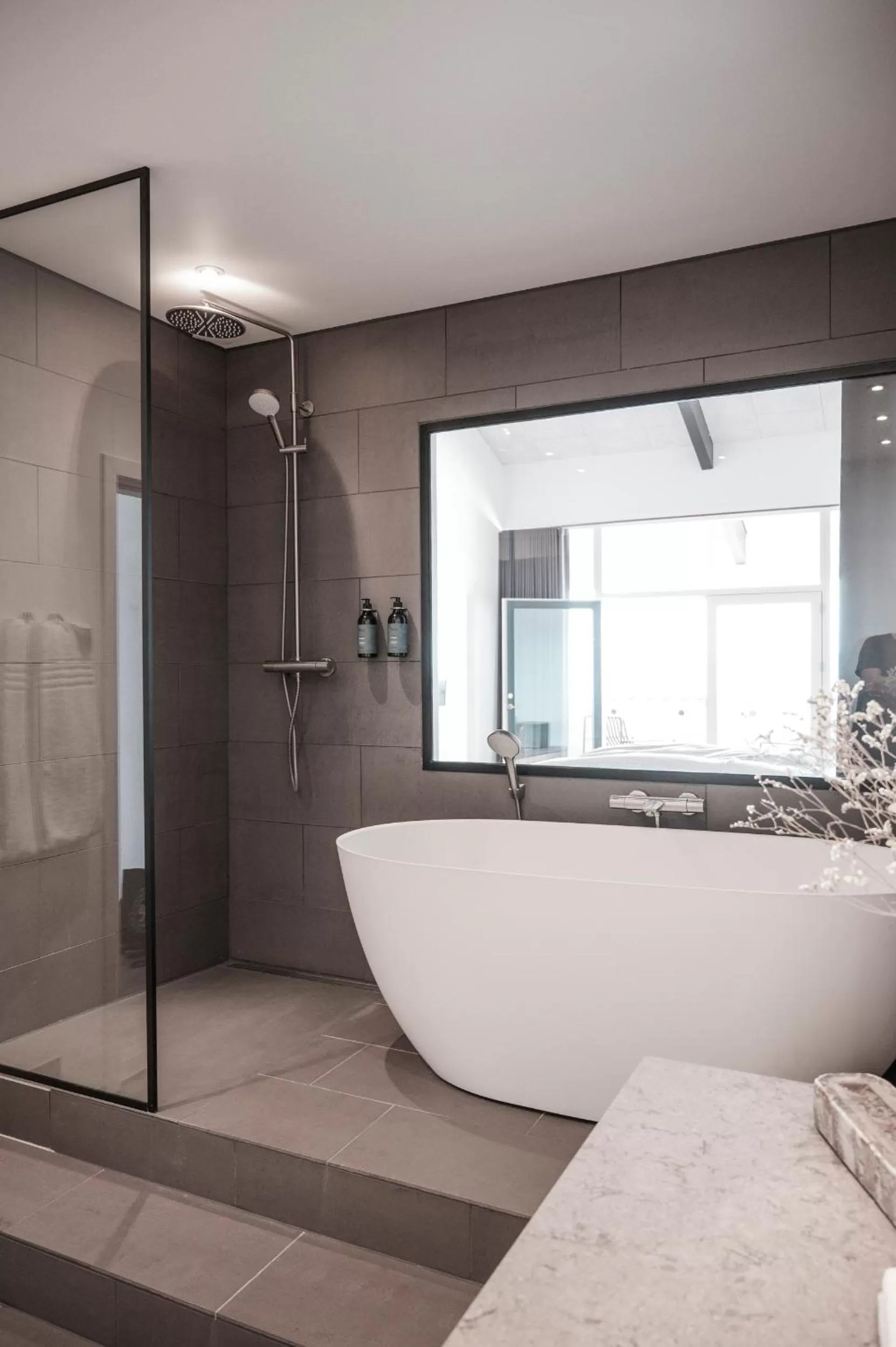 Shower in Langhoff & Juul Boutique Hotel og Restaurant