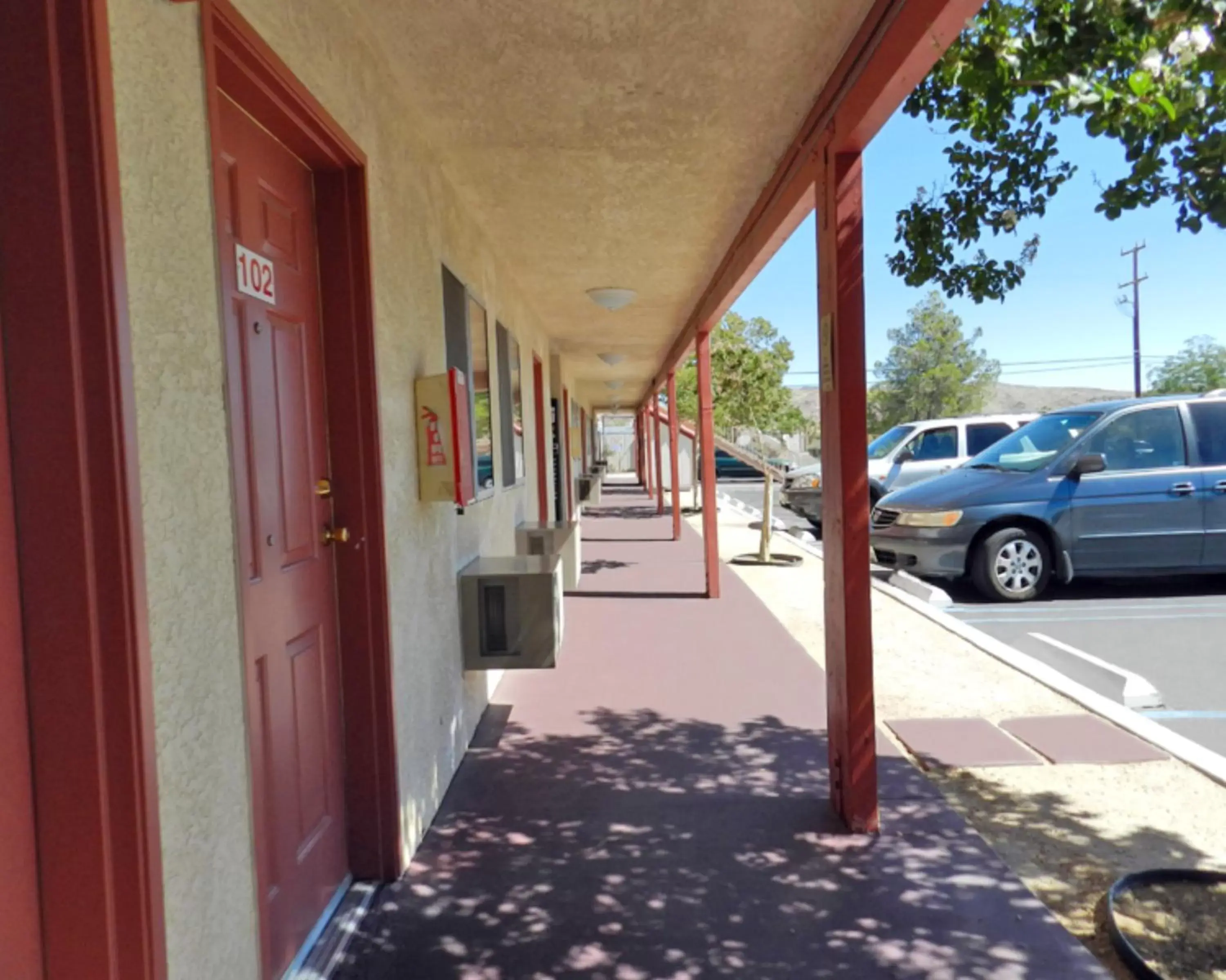 Facade/entrance in High Desert Motel Joshua Tree National Park