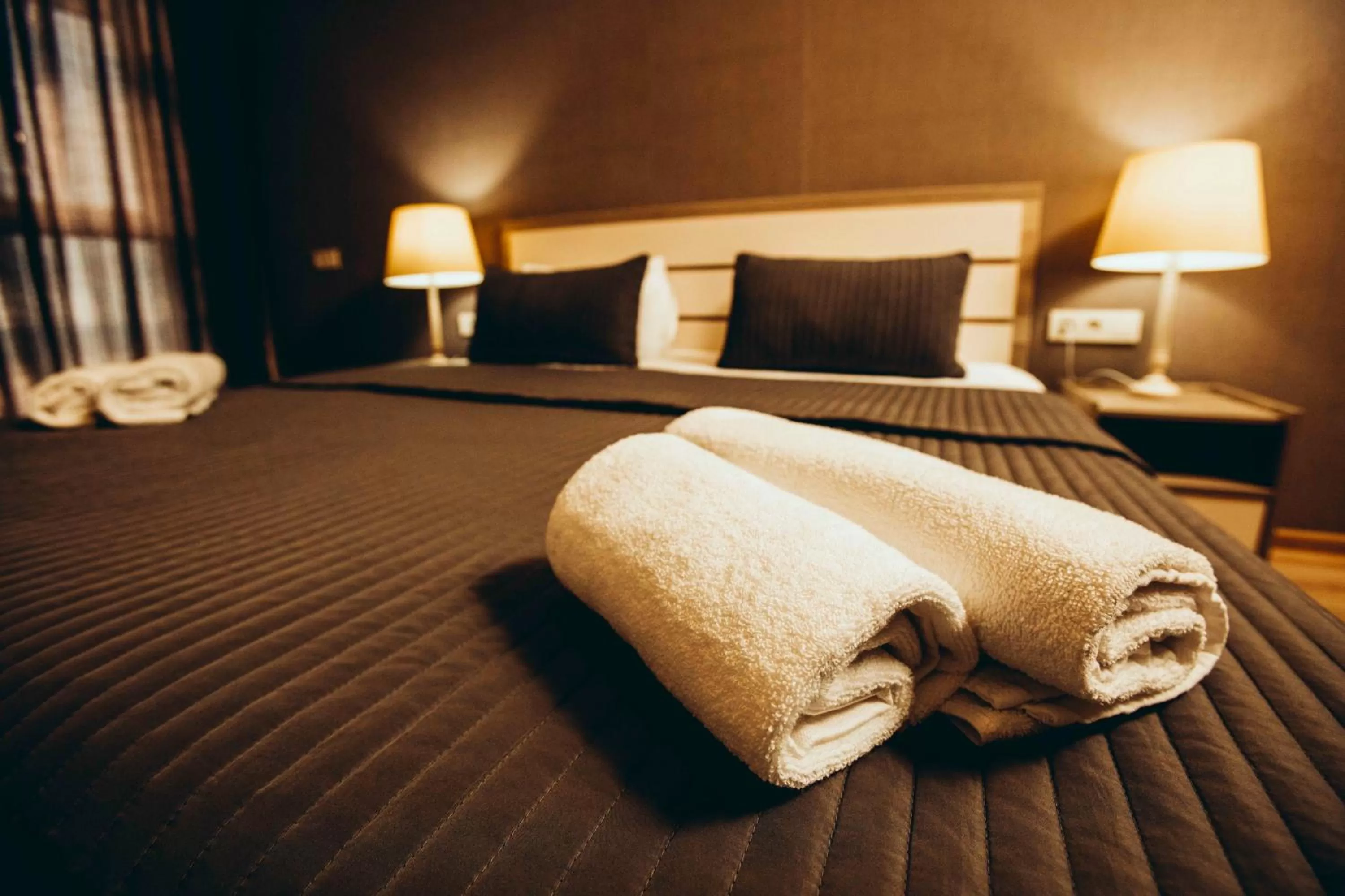 Kitchen or kitchenette, Bed in Holiday Lux Sea Towers Batumi