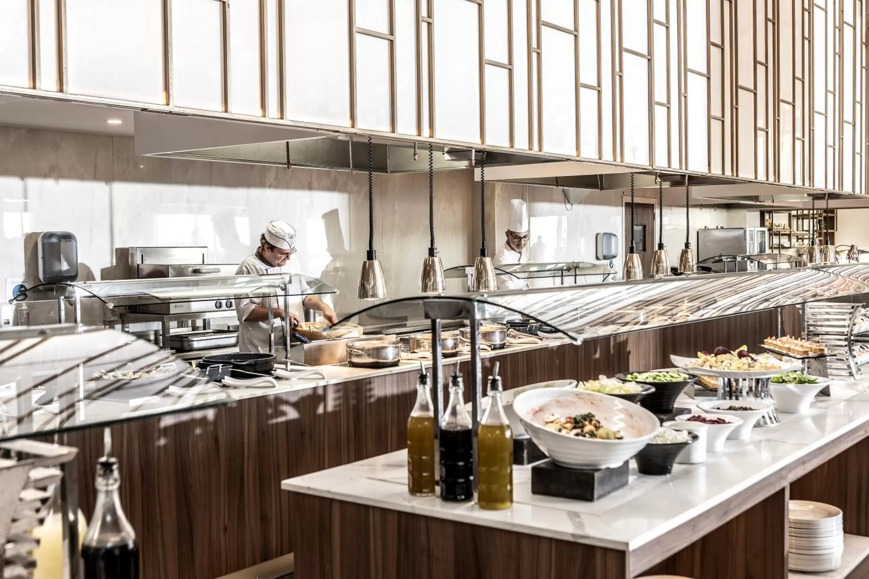 Buffet breakfast in NissiBlu Beach Resort Buffet breakfast in NissiBlu Beach Resort