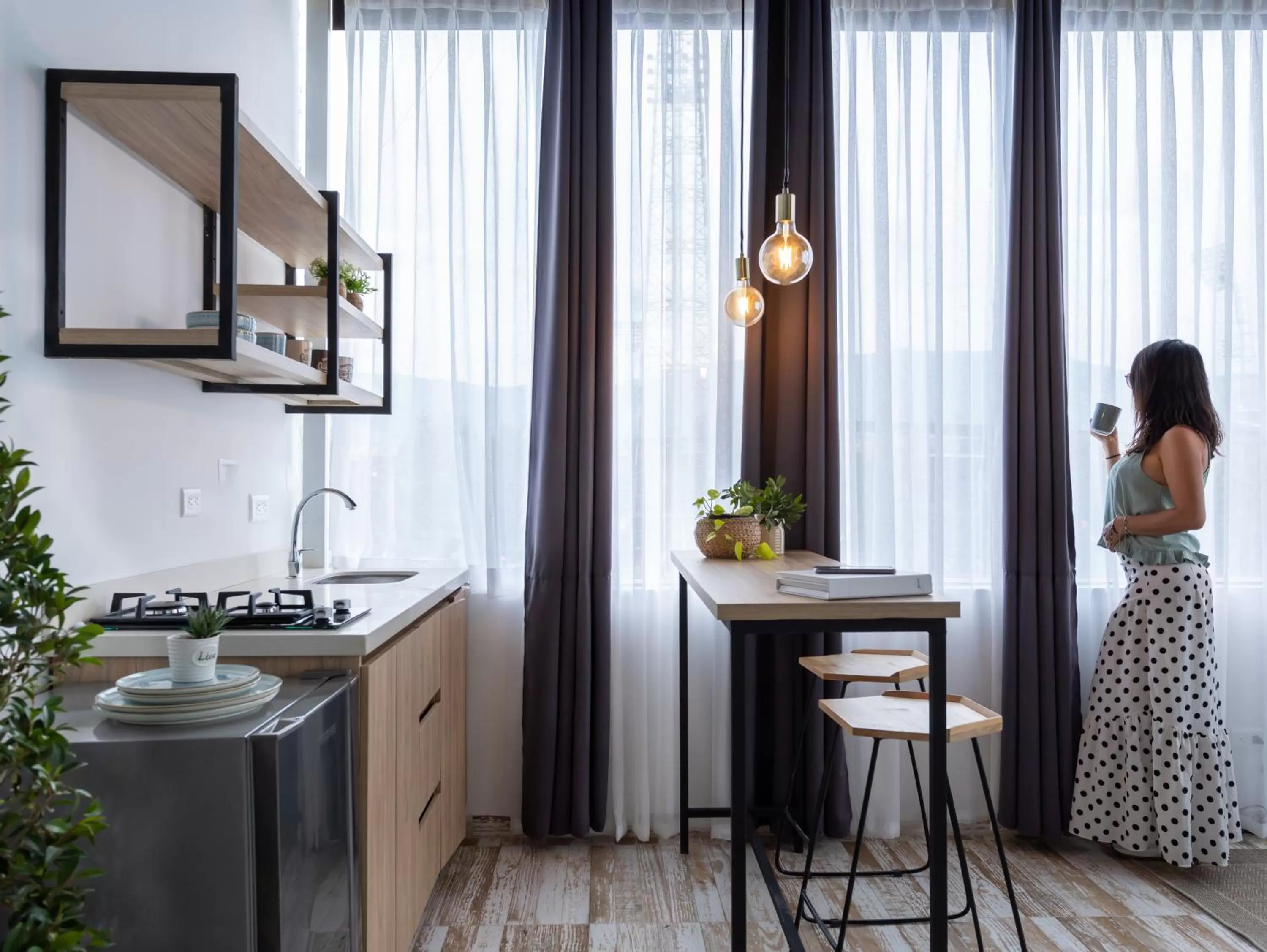 kitchen in Hotel Lexum Estadio